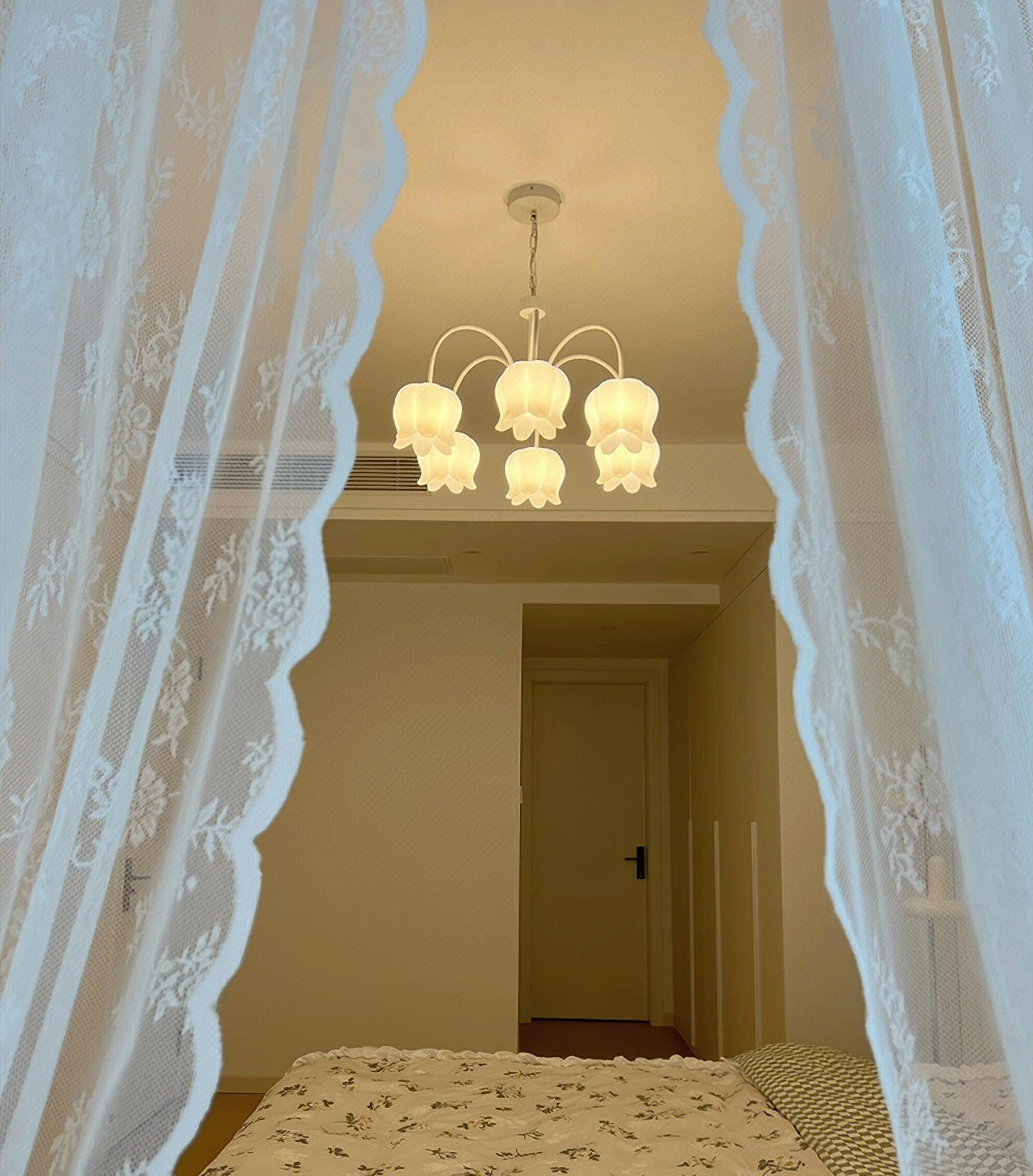 Curved Arm Bell Chandelier - Lumpaz