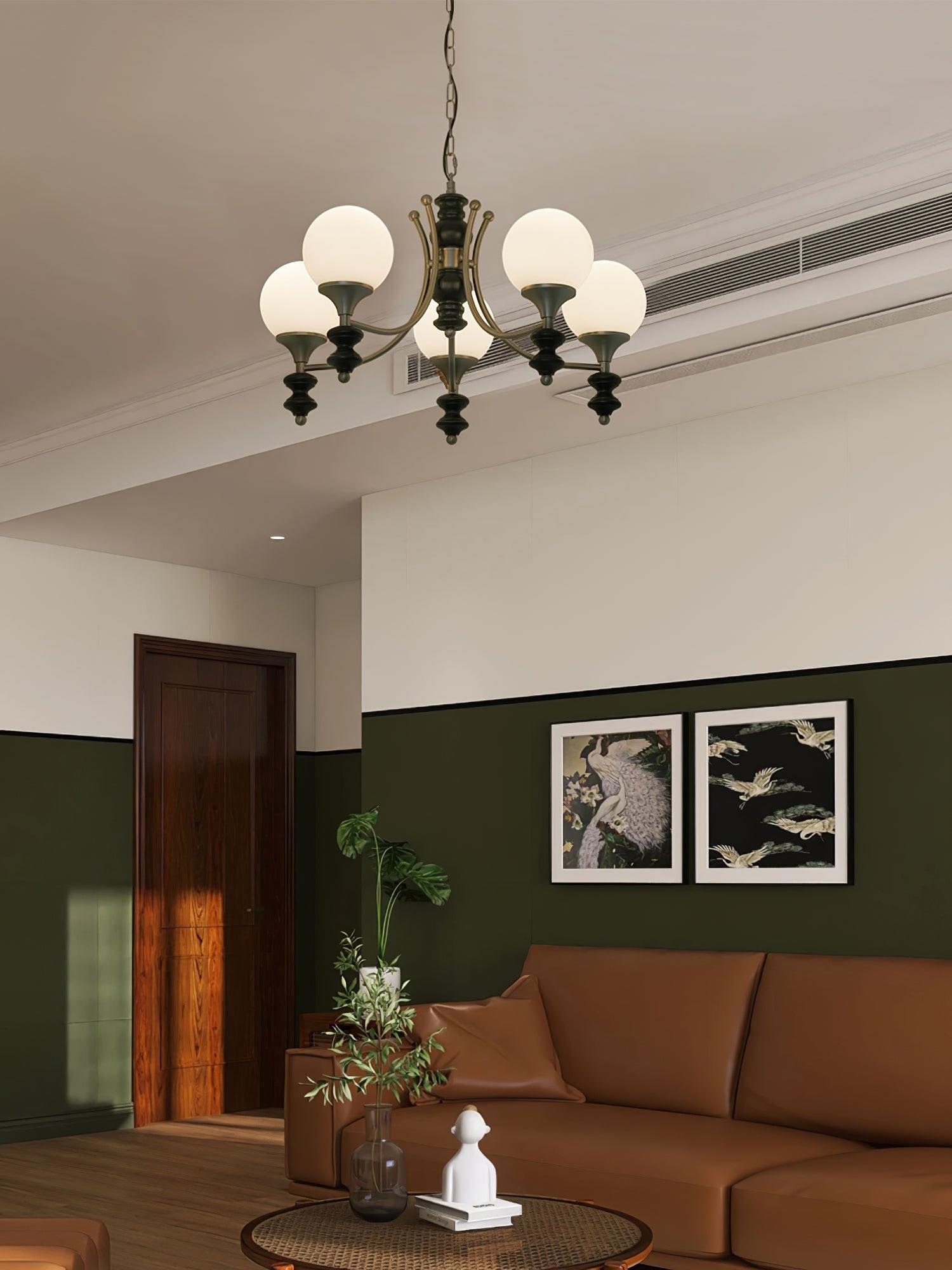 Tina Wooden Chandelier - Lumpaz