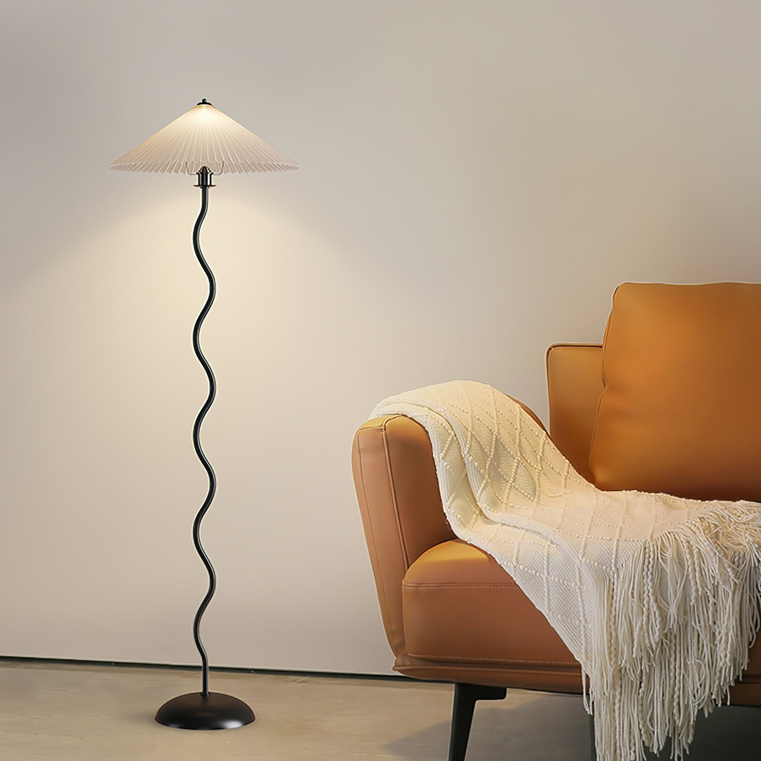 Wavy floor lamp on sale