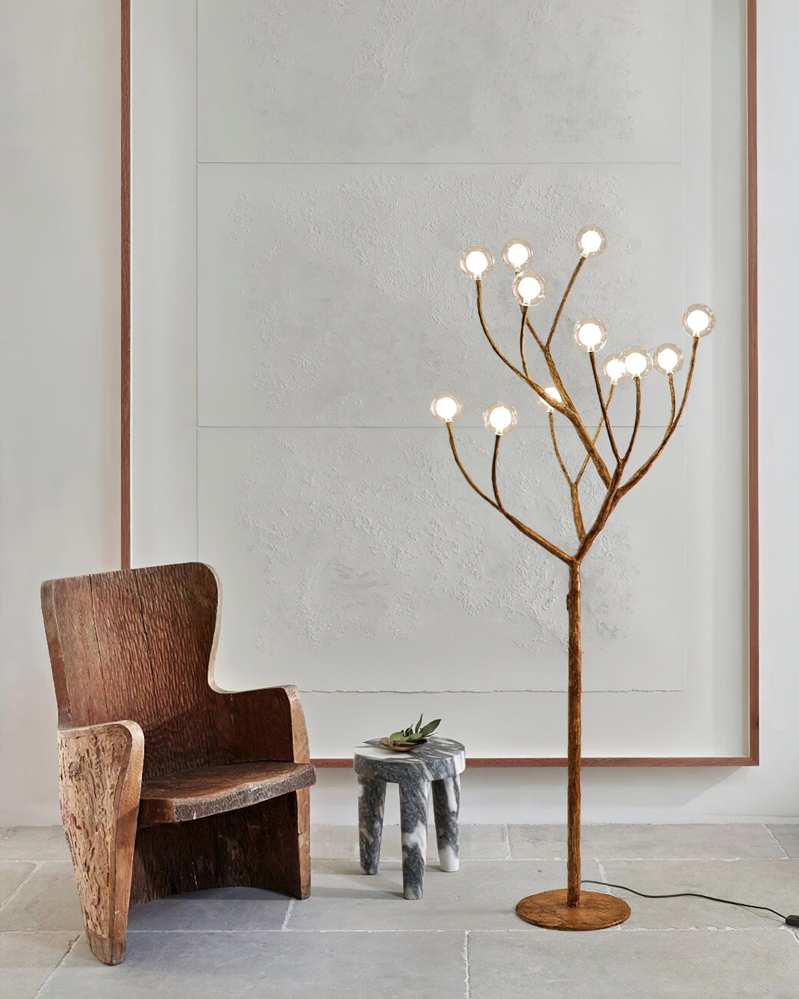 Imitation Wood Floor Lamp - Lumpaz