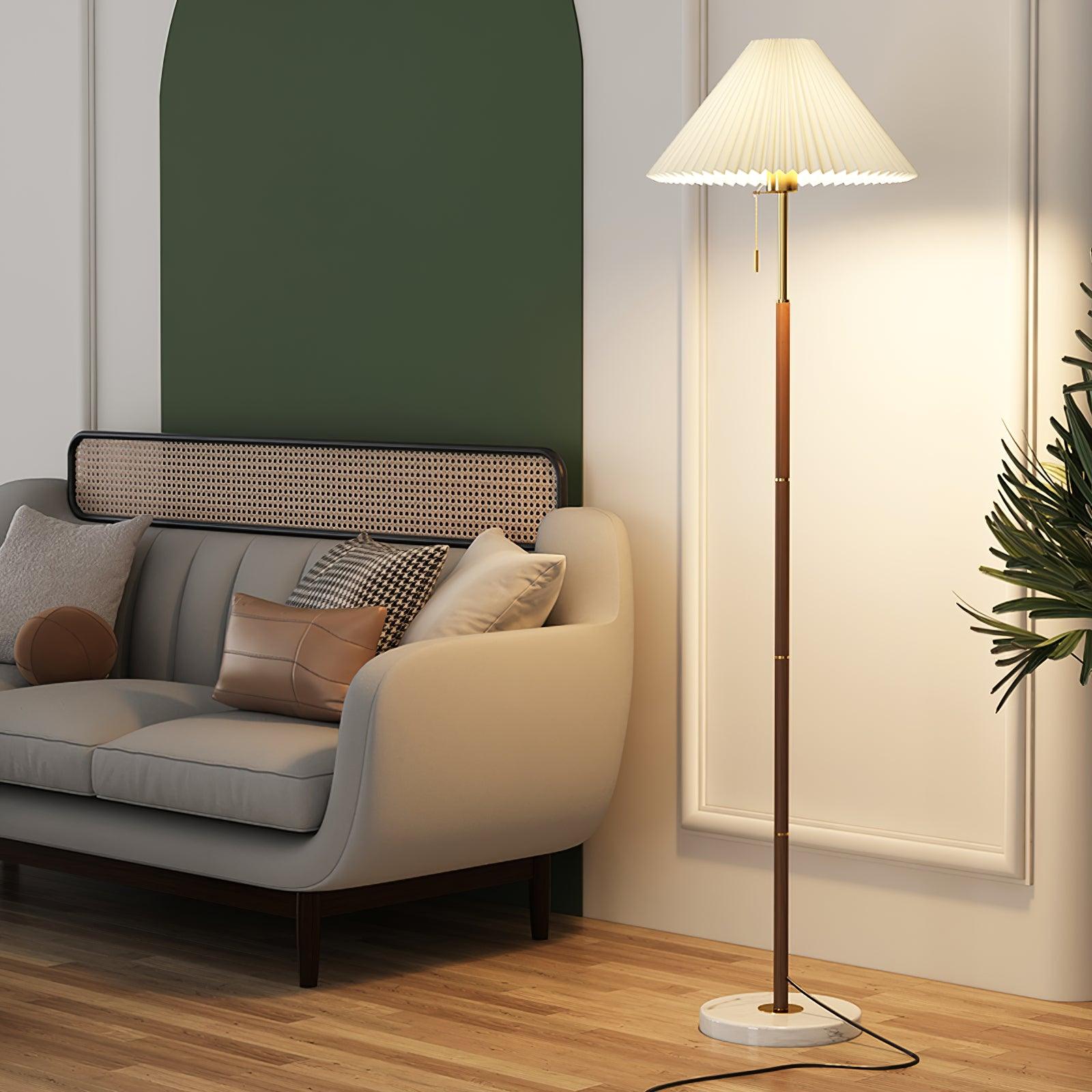 Vintage Pleated Floor Lamp - Lumpaz