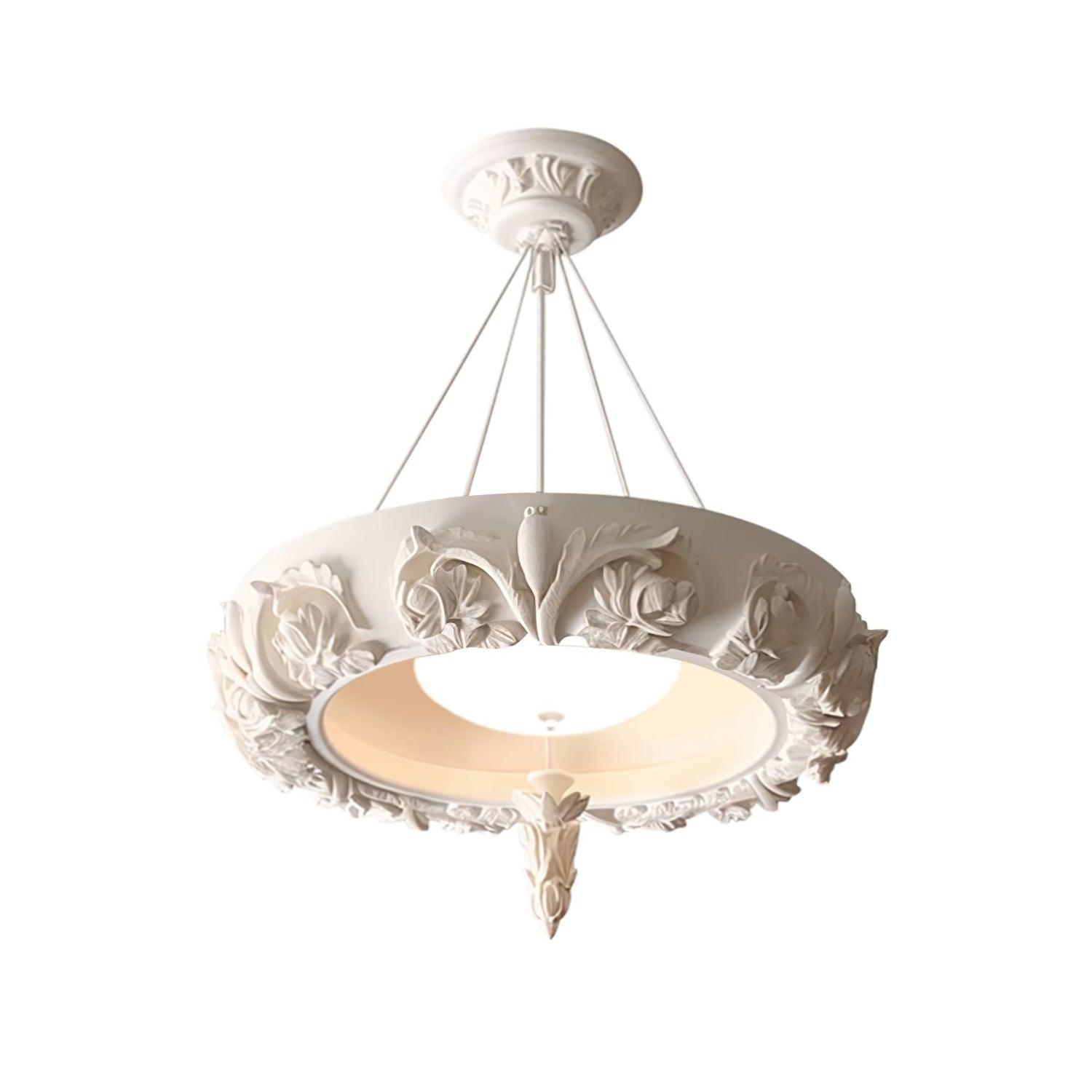 Artistic Carved Plaster Chandelier - Lumpaz
