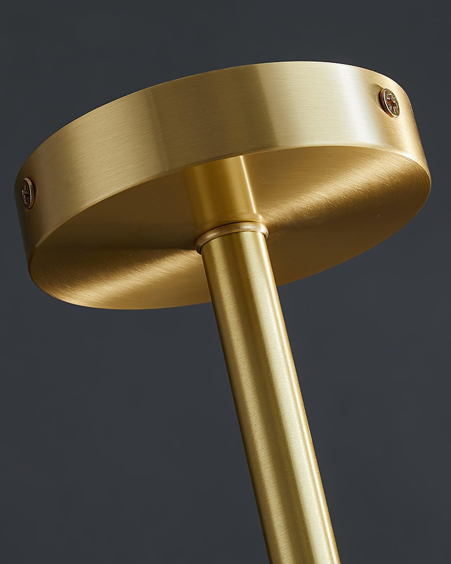 Traditional Classic Metal Glass Chandelier - Lumpaz