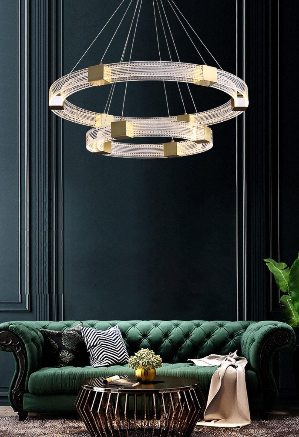 Parallel Ring LED Chandelier - Lumpaz