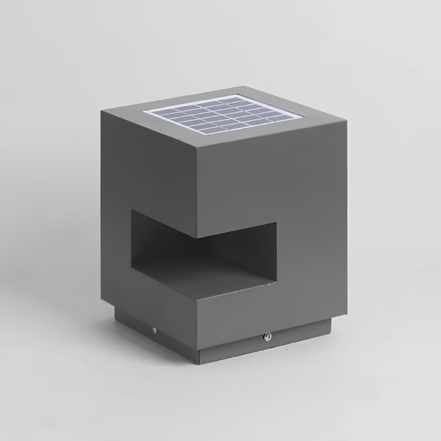 Regular Cube Solar Power Post Light - Lumpaz