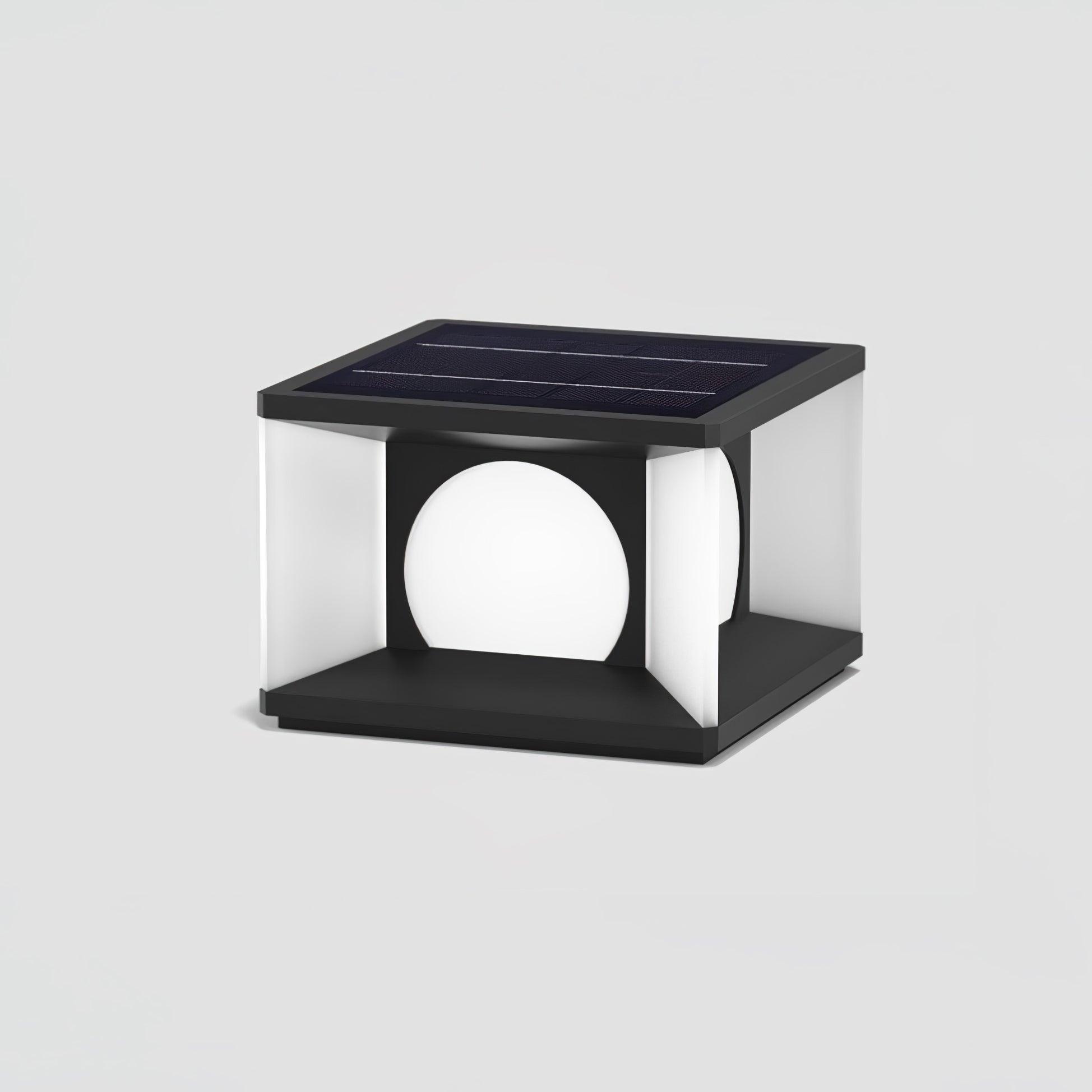 Eclipse Cube Outdoor Post Light - Lumpaz