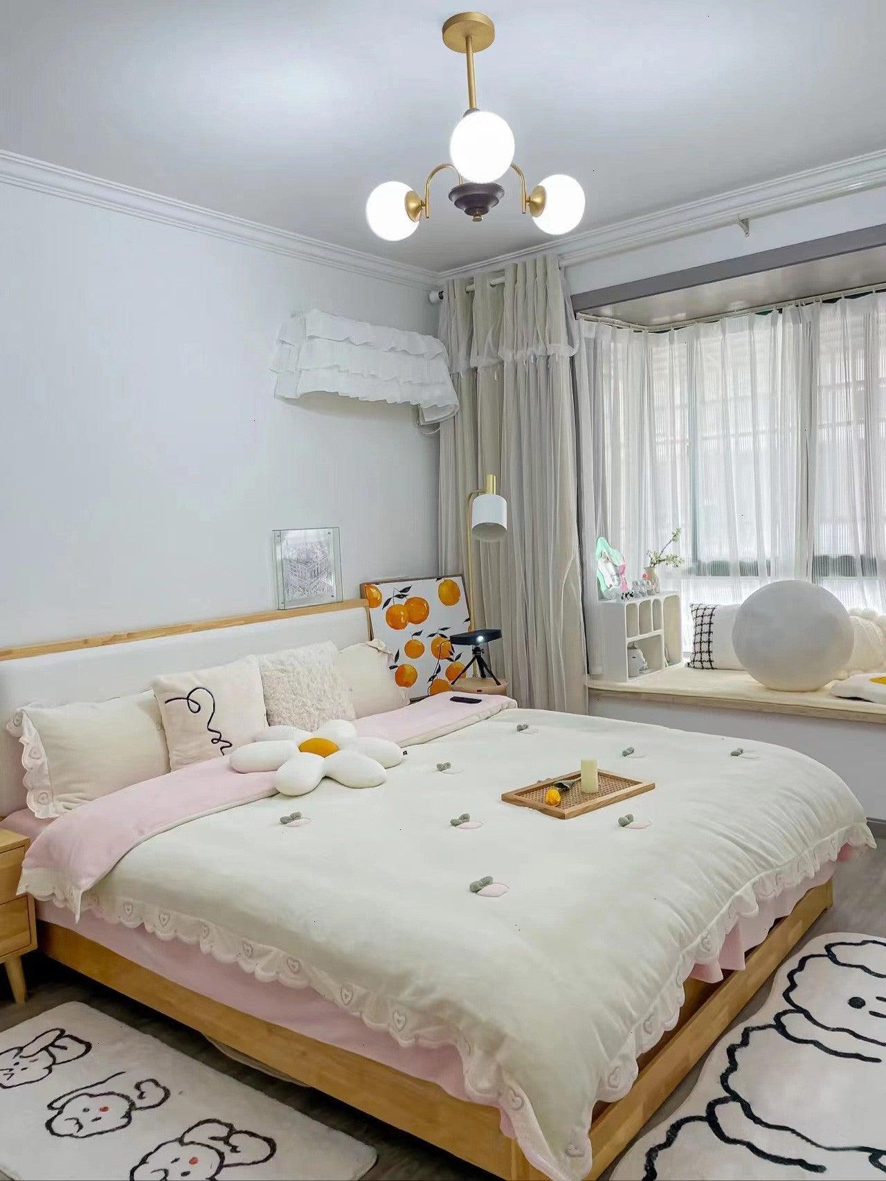 Sculptural Glass Ribbed Chandelier - Lumpaz