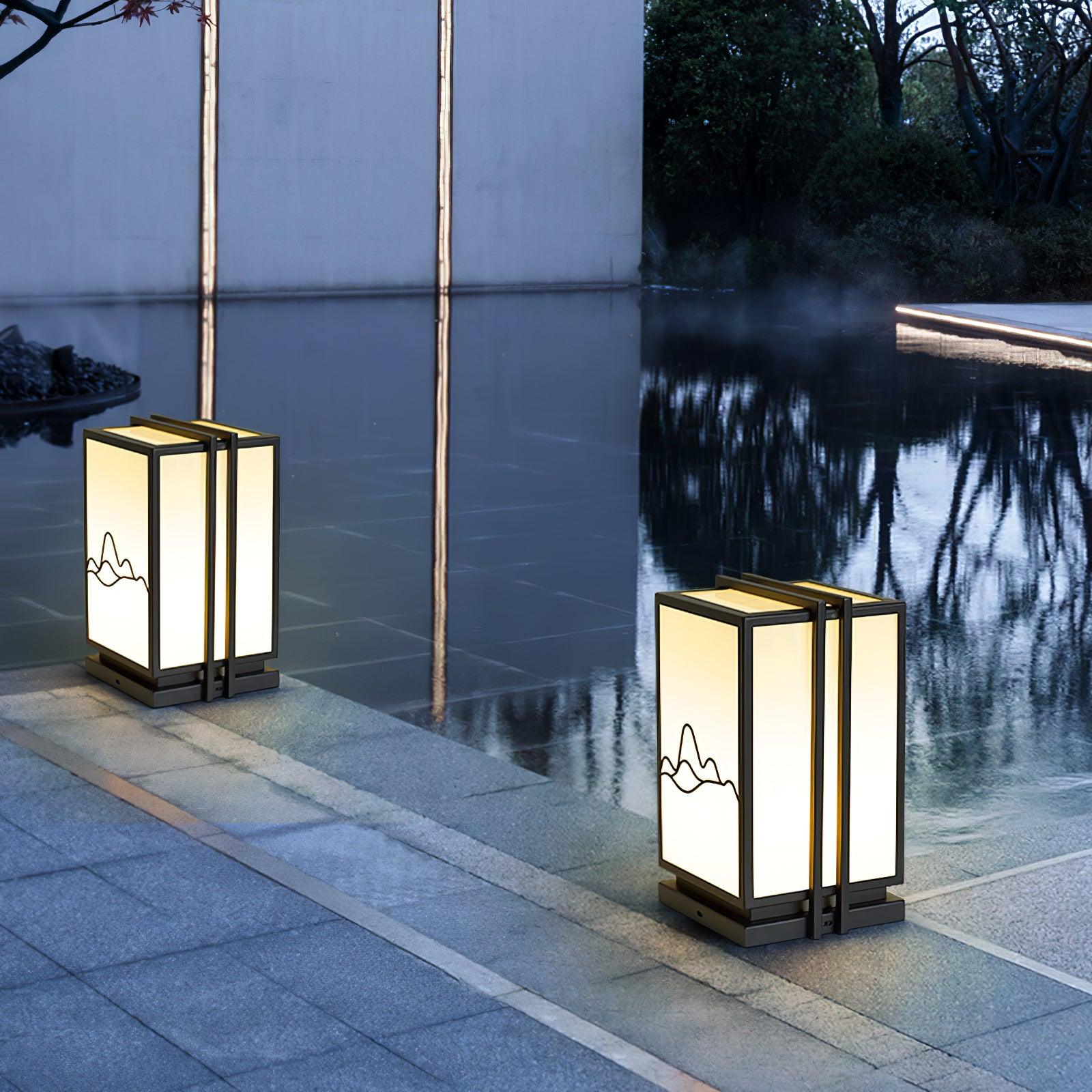 Mountain Outdoor Post Light - Lumpaz