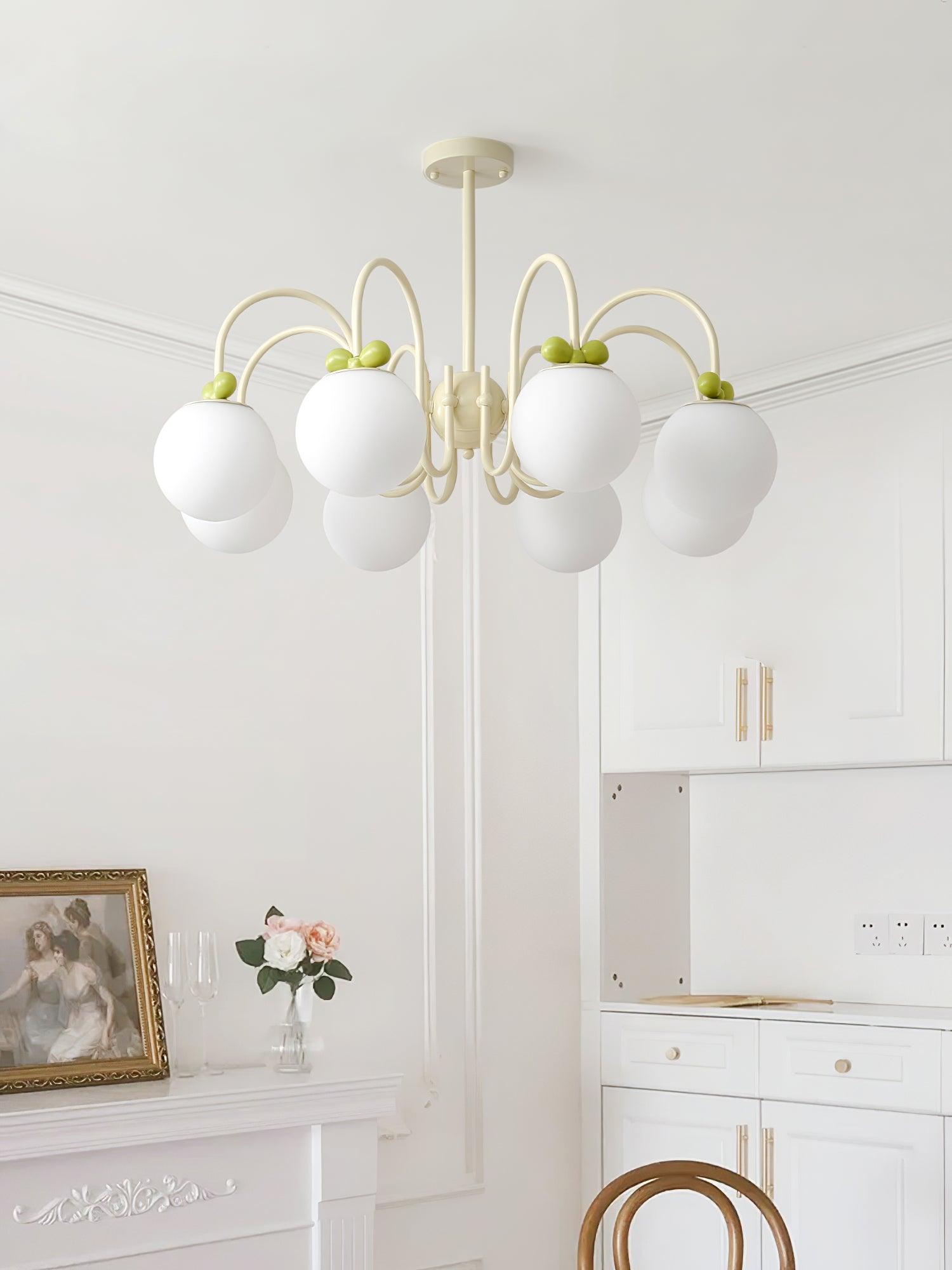 Cream Cherry Chandelier - Lumpaz
