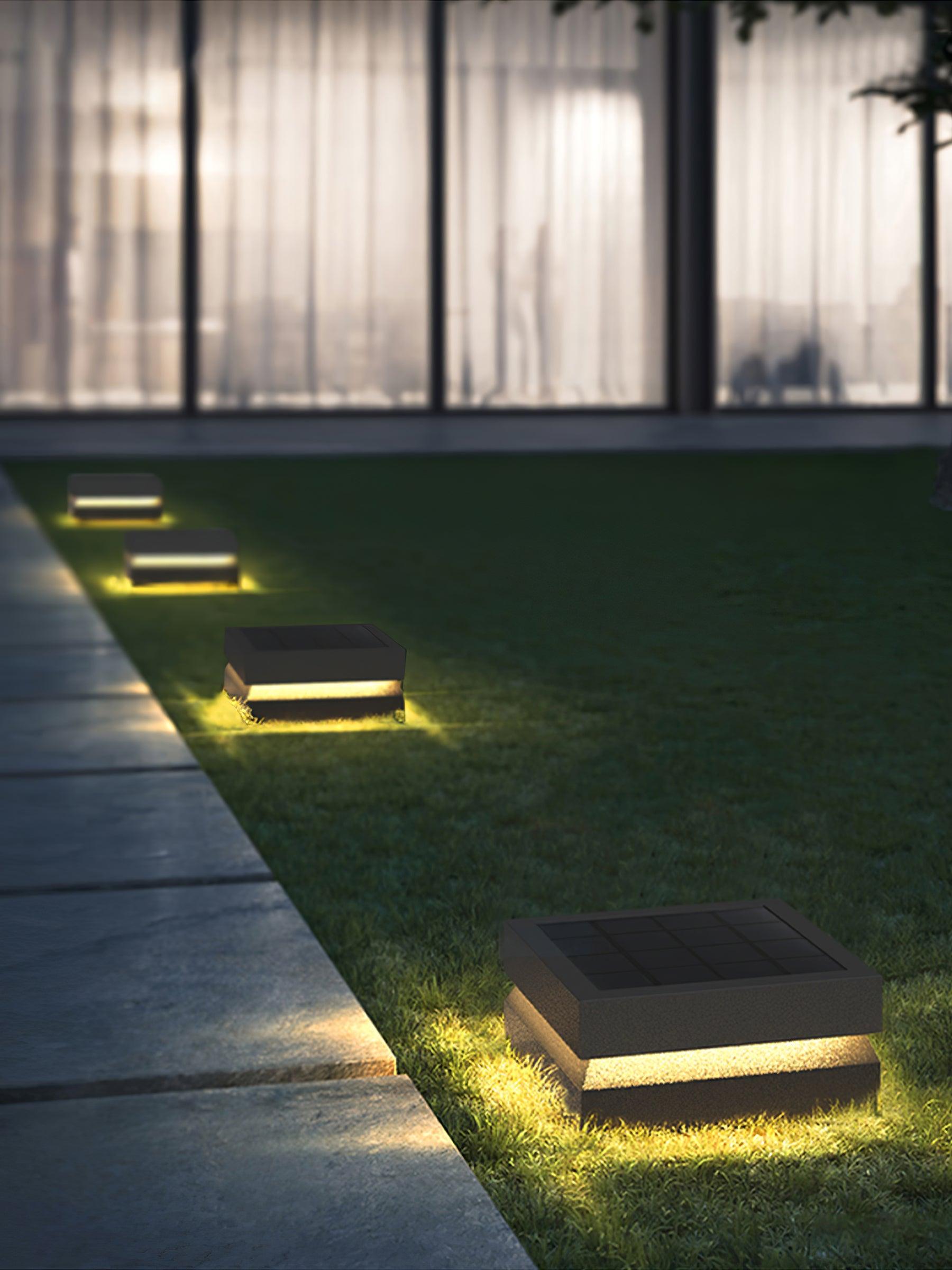 Solar Power Square Post Light - Lumpaz