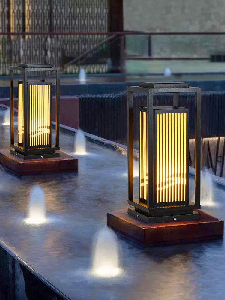 Modern Square Cage Garden Light - Lumpaz