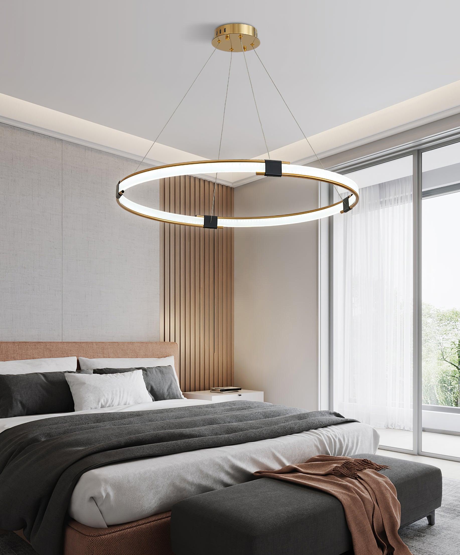 Gold Ring Chandelier - Lumpaz