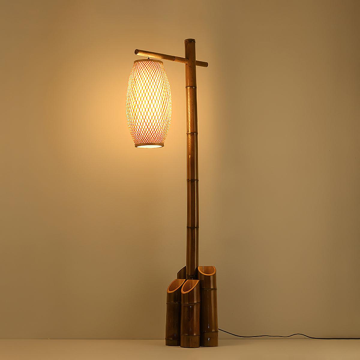 Zen Bamboo Tube Floor Lamp - Lumpaz