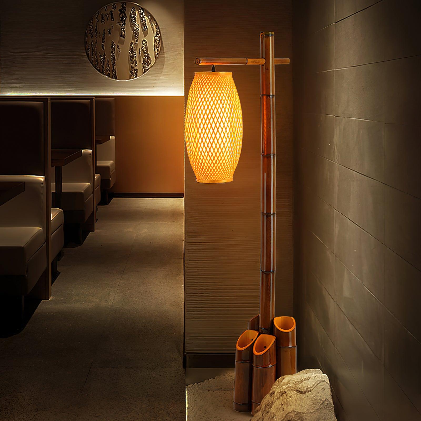 Zen Bamboo Tube Floor Lamp - Lumpaz