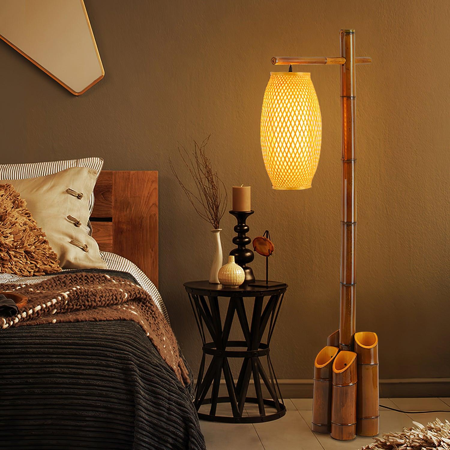 Zen Bamboo Tube Floor Lamp - Lumpaz