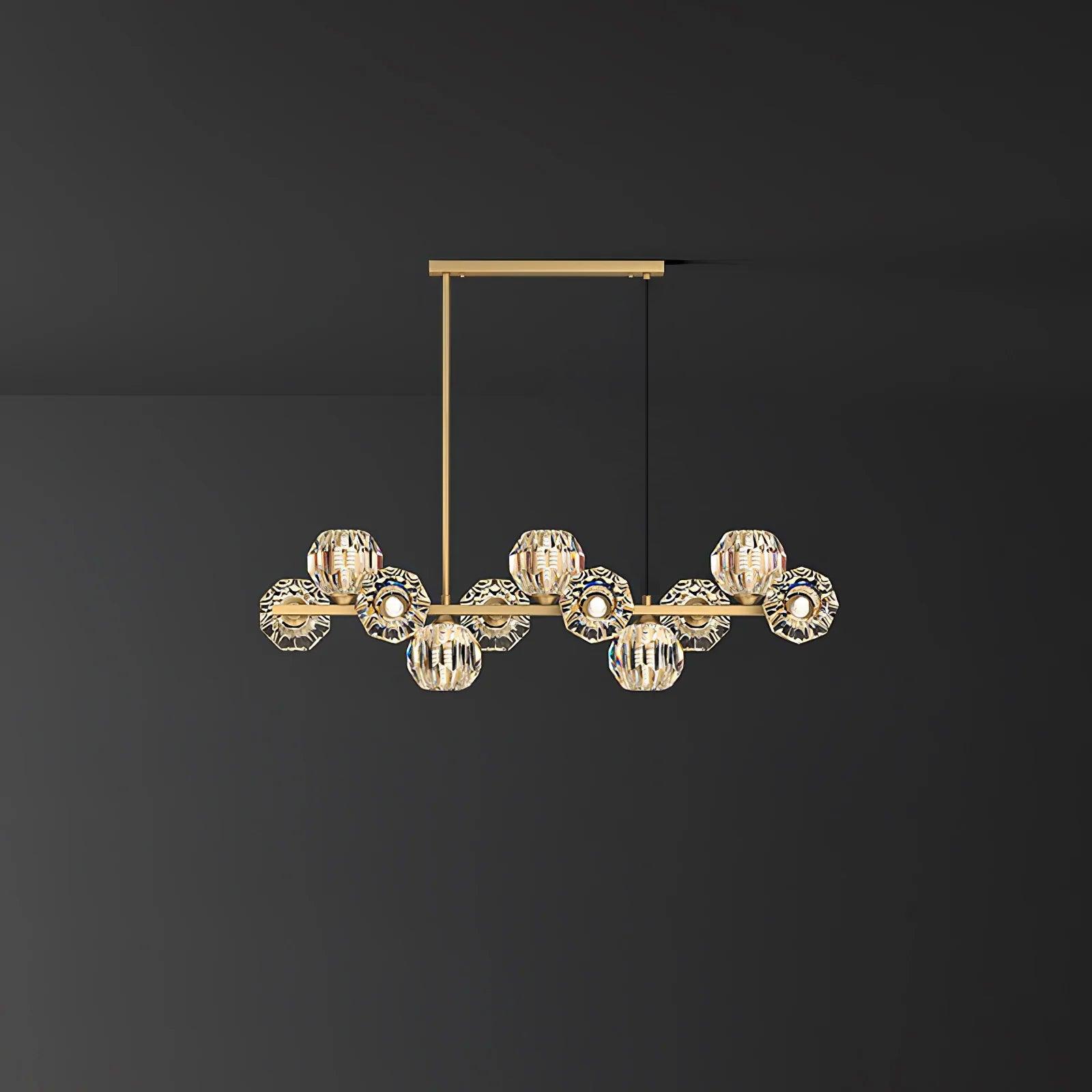 Crystal Glass Ball Chandelier - Lumpaz