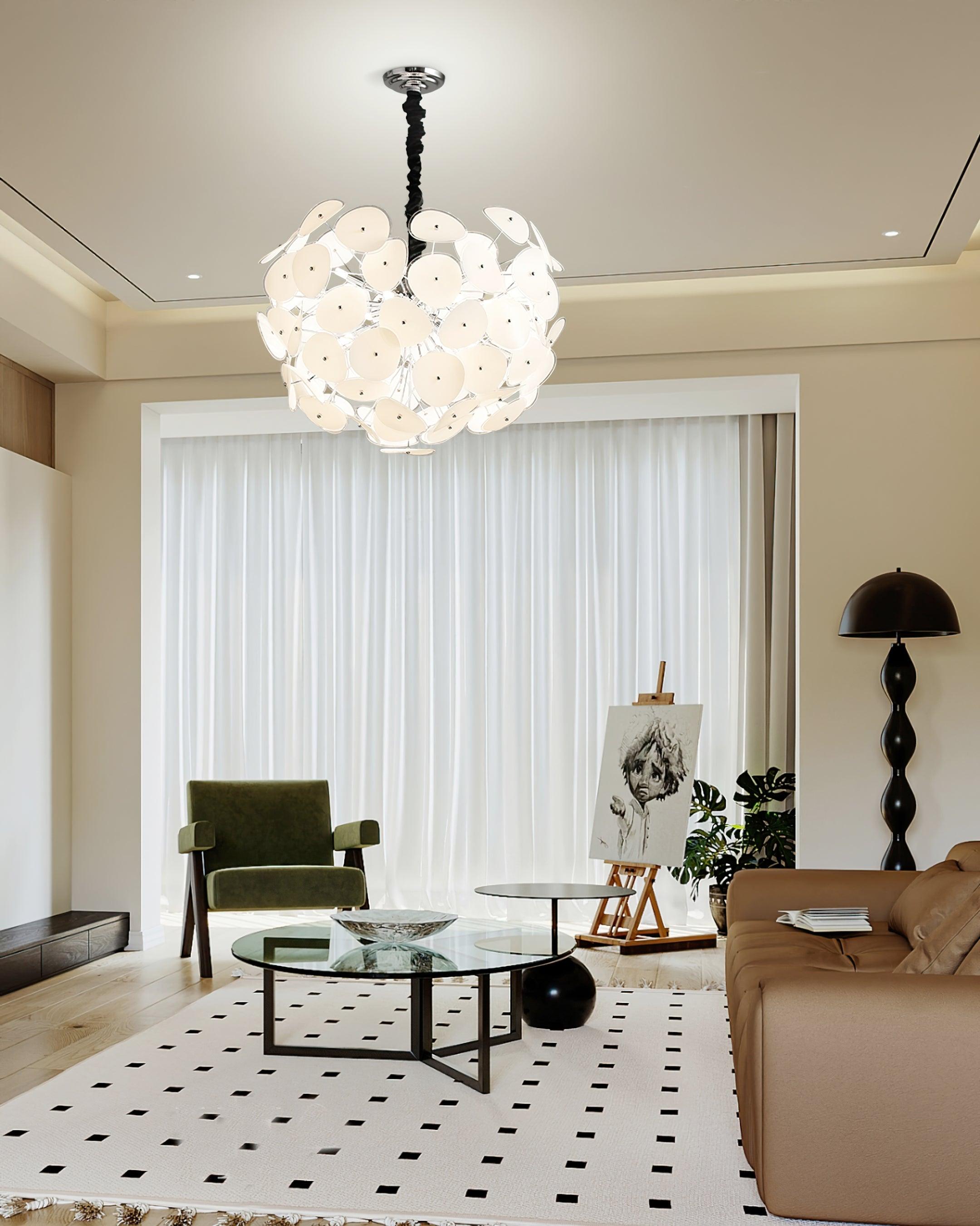 Poppy Glass Chandelier - Lumpaz