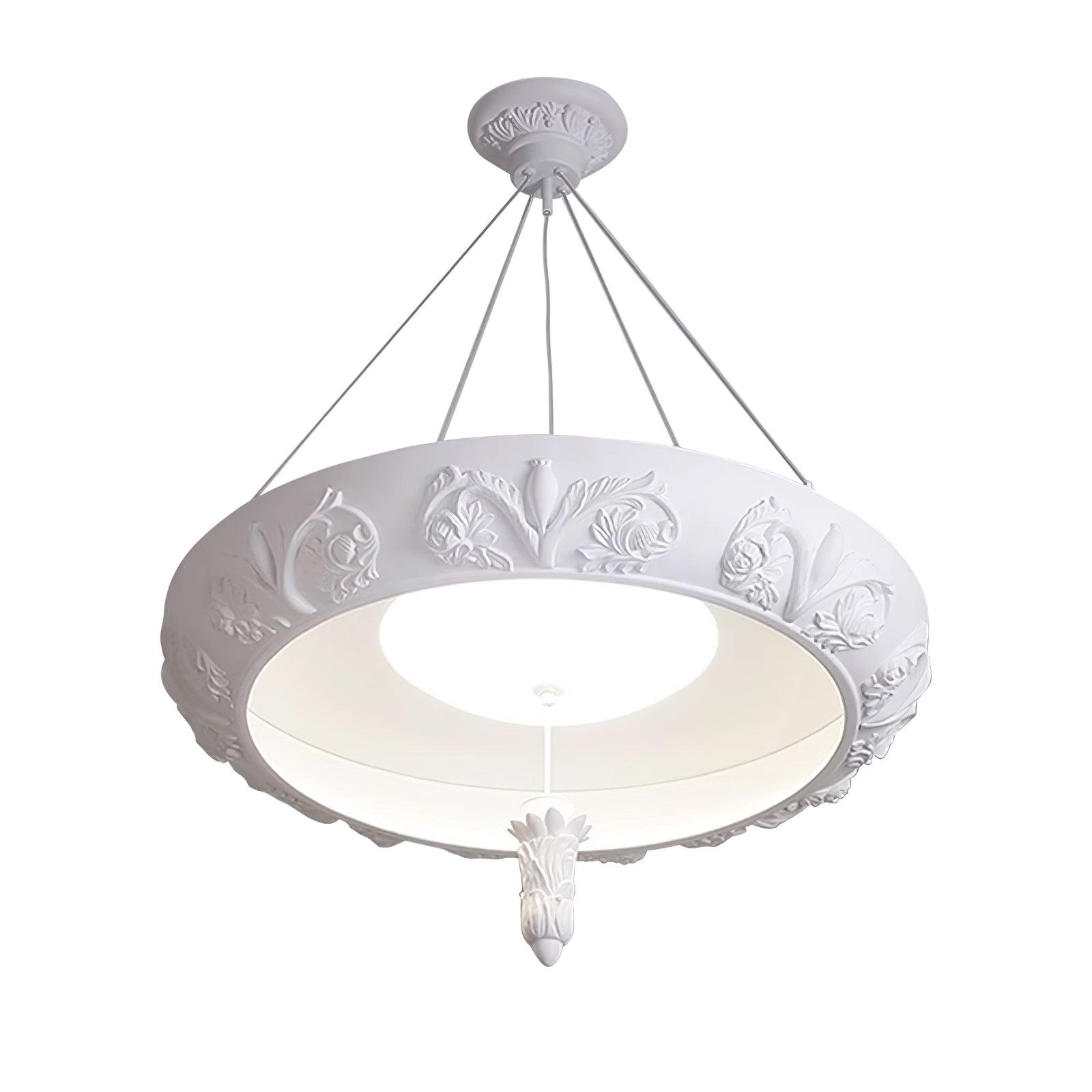 Artistic Carved Plaster Chandelier - Lumpaz