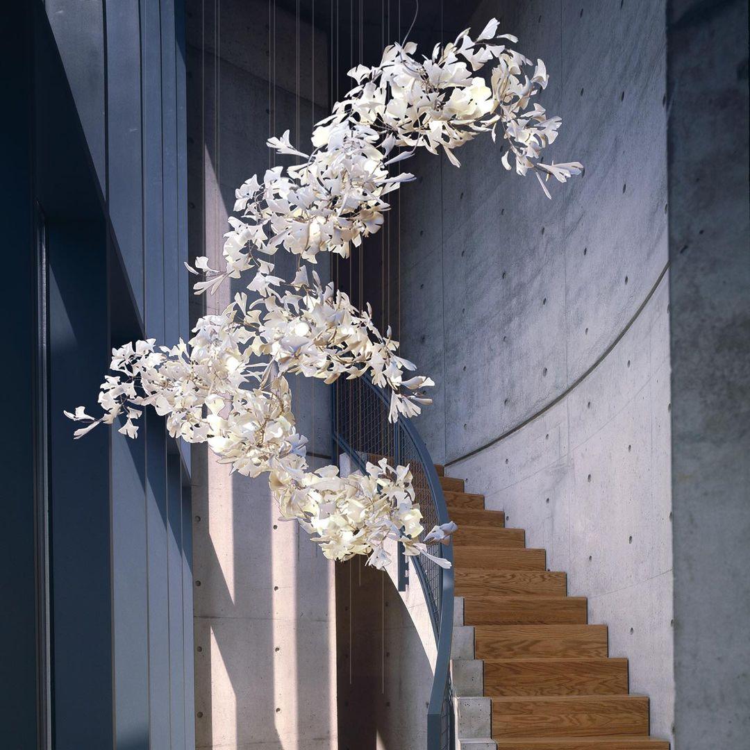 Gingko Combination Chandelier - Lumpaz