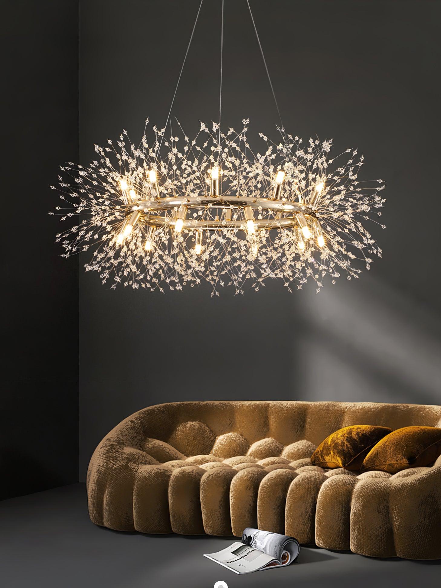 Dandelion Round Chandelier - Lumpaz