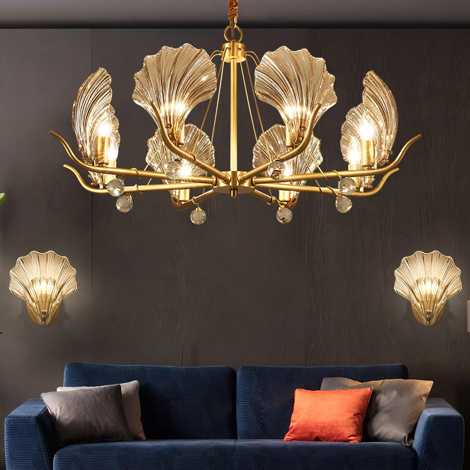 Shell Crystal Chandelier - Lumpaz