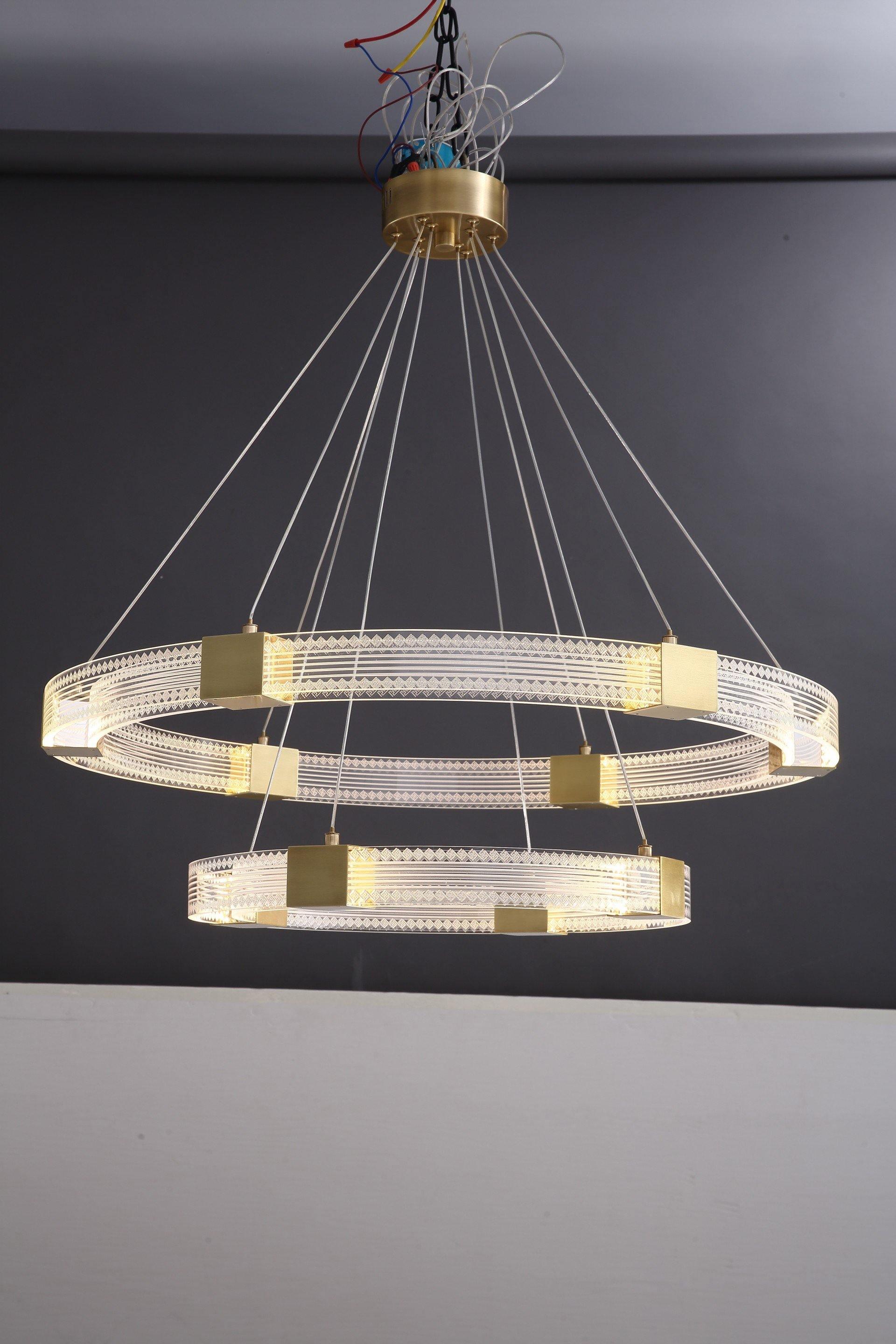 Parallel Ring LED Chandelier - Lumpaz