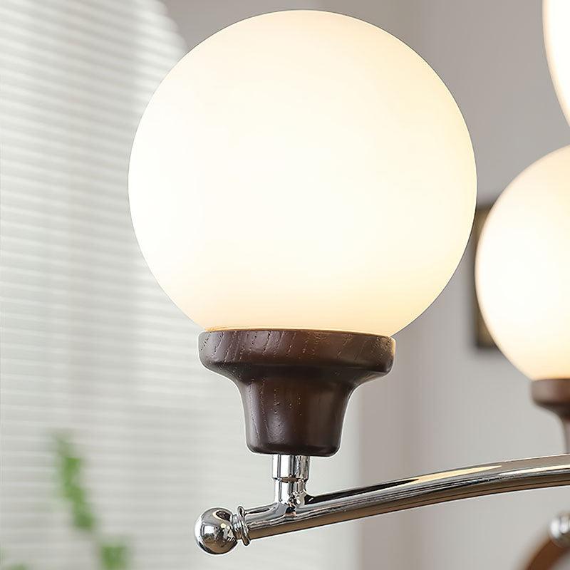 Walnut Glass Ball Chandelier - Lumpaz