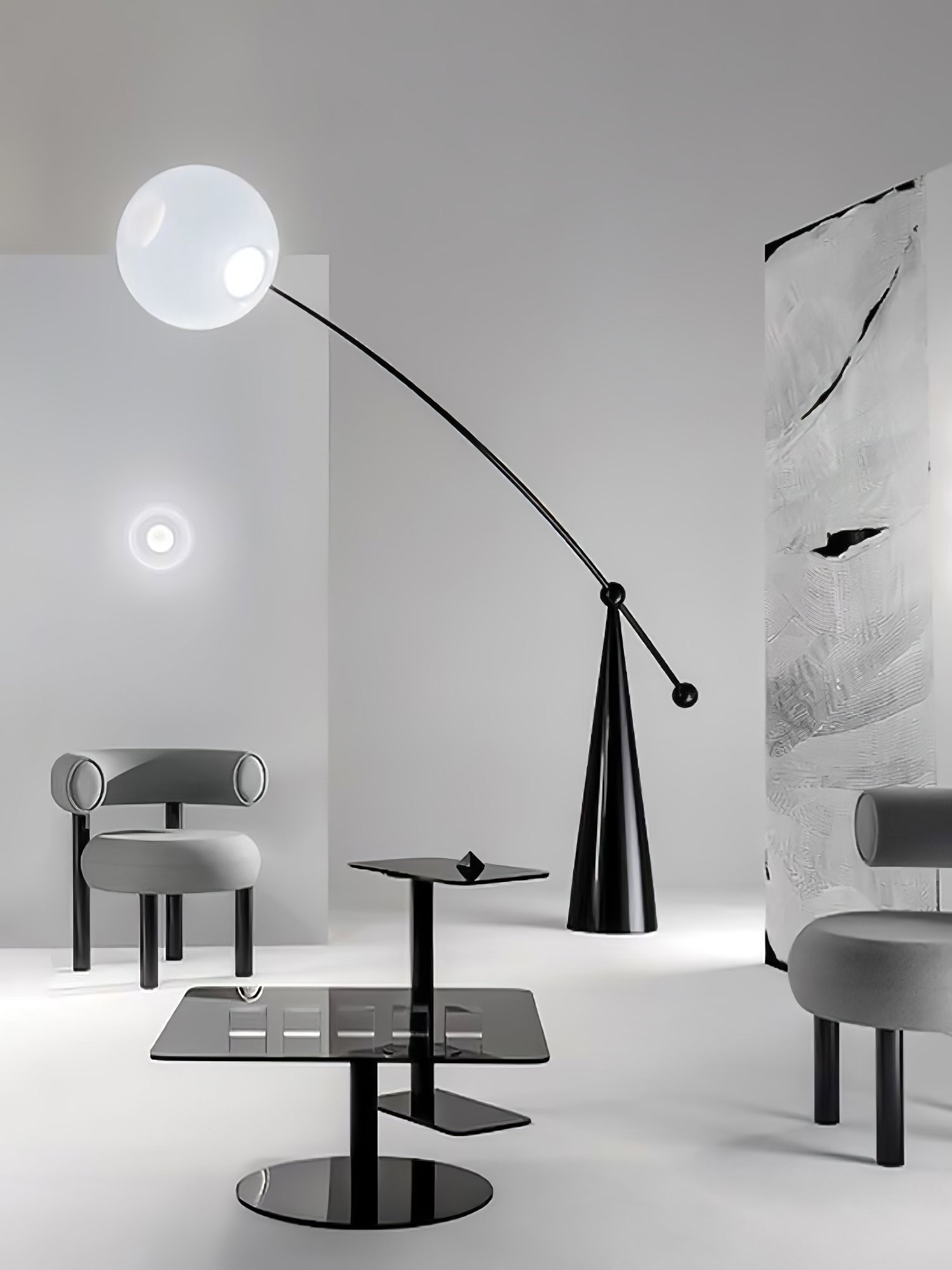 Opal Arc Floor Lamp - Lumpaz