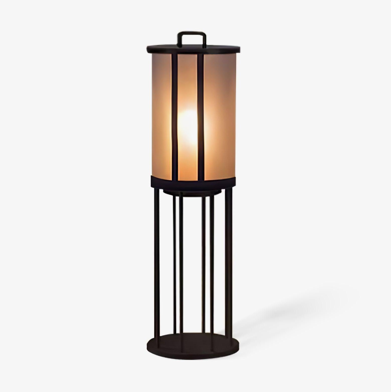 Round Pillar Acrylic Lantern Outdoor Lamp - Lumpaz