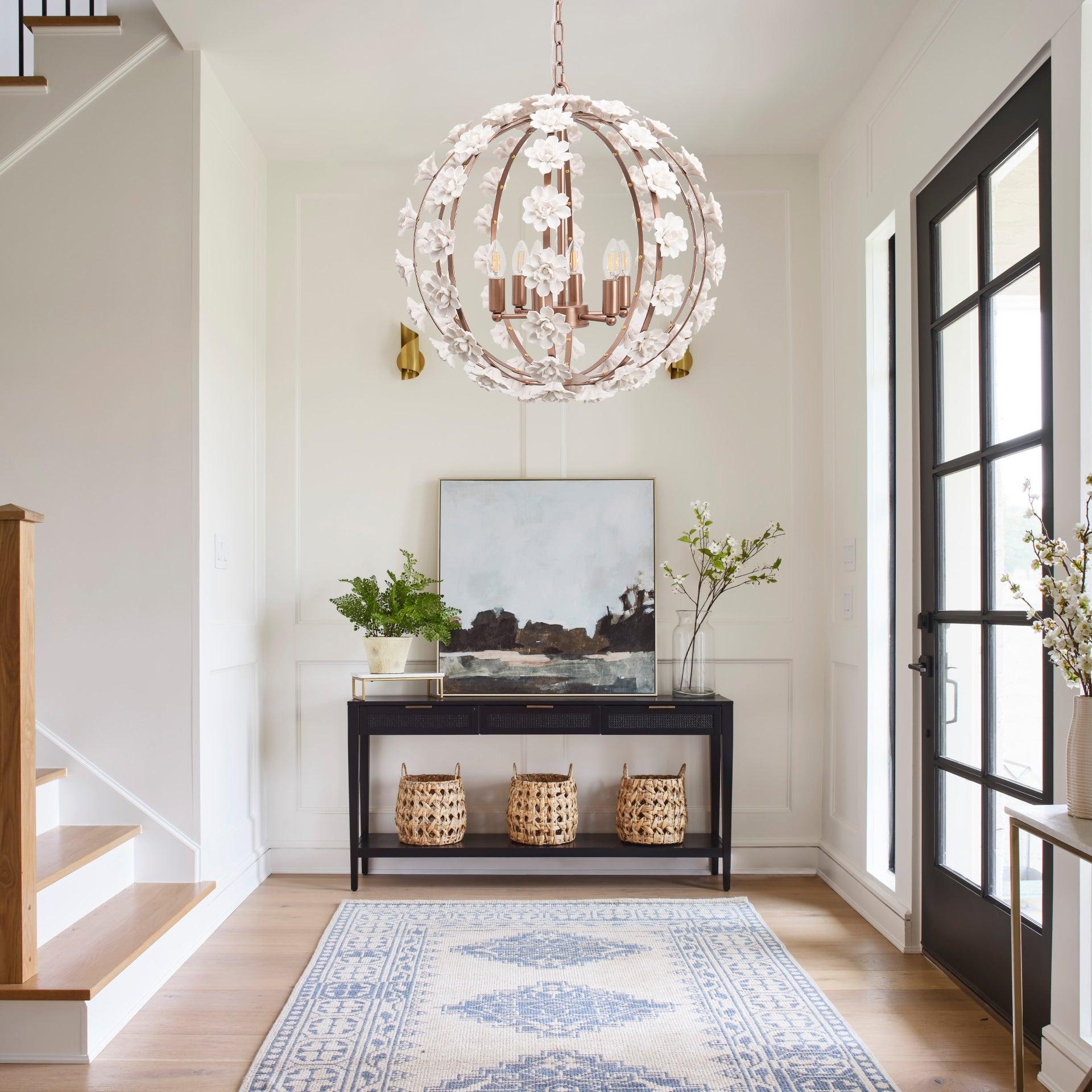 Bianca Floral Orb Chandelier - Lumpaz