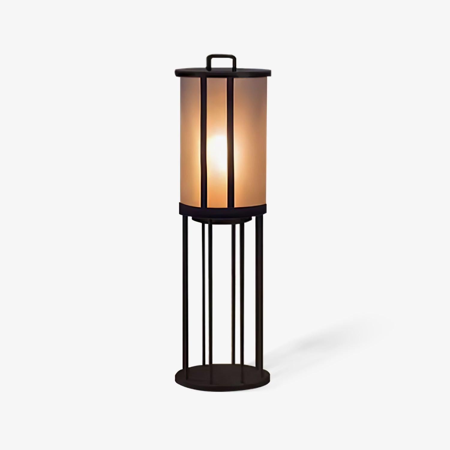 Round Pillar Acrylic Lantern Outdoor Lamp - Lumpaz