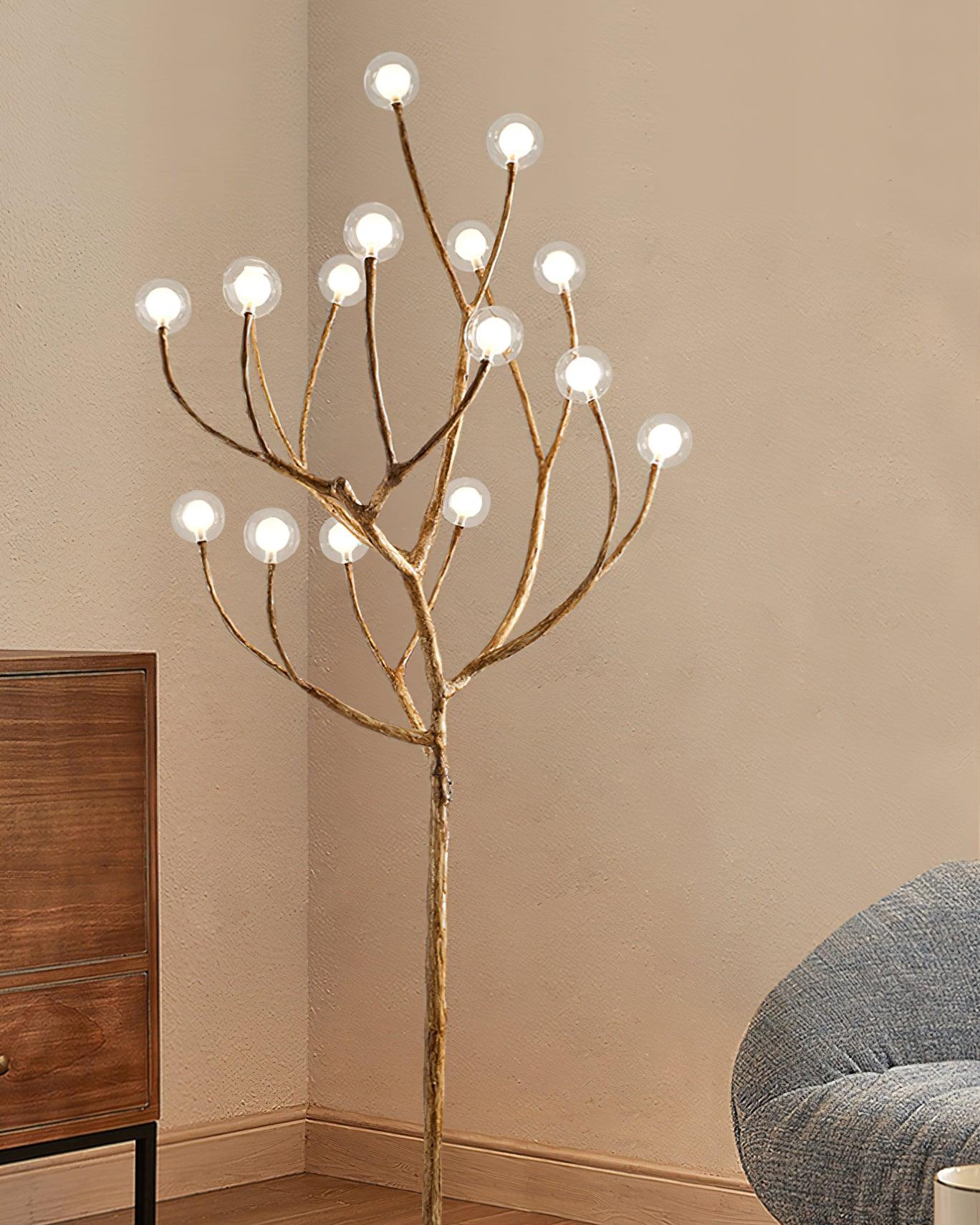 Imitation Wood Floor Lamp - Lumpaz