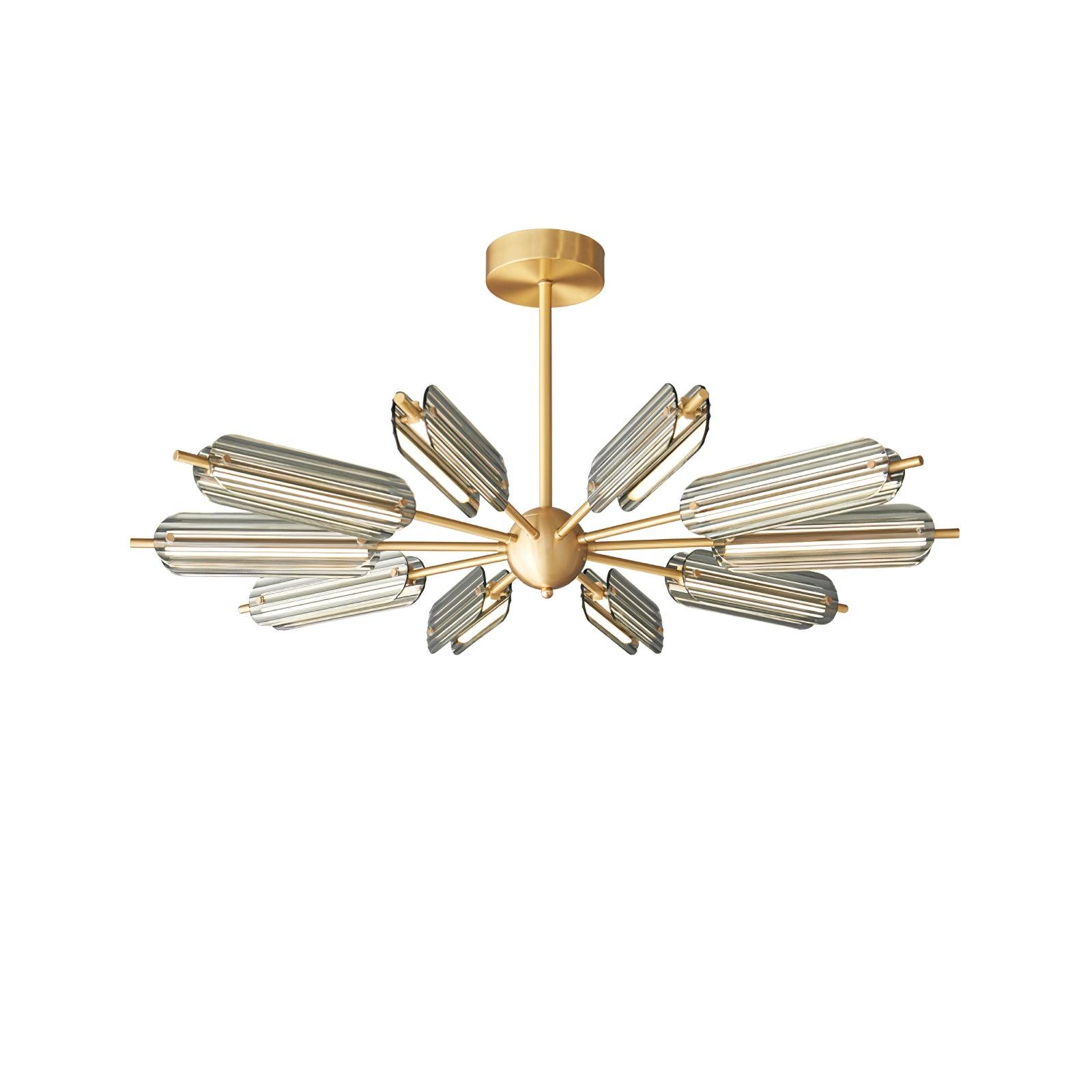 Sputnik Brass Chandelier - Lumpaz