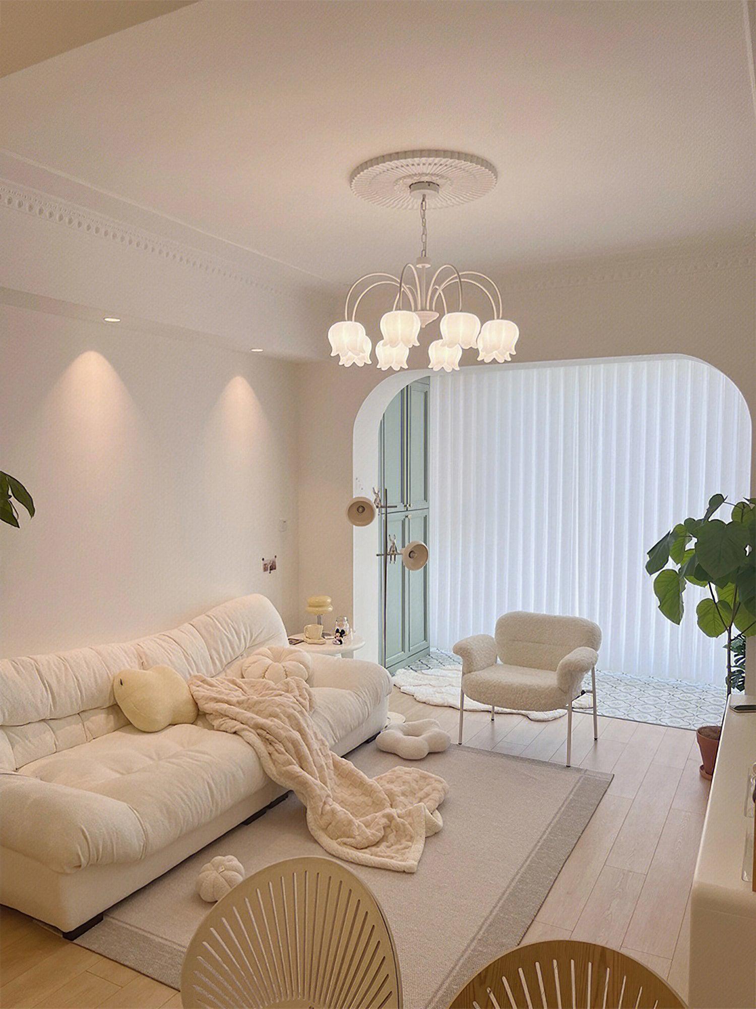 Curved Arm Bell Chandelier - Lumpaz