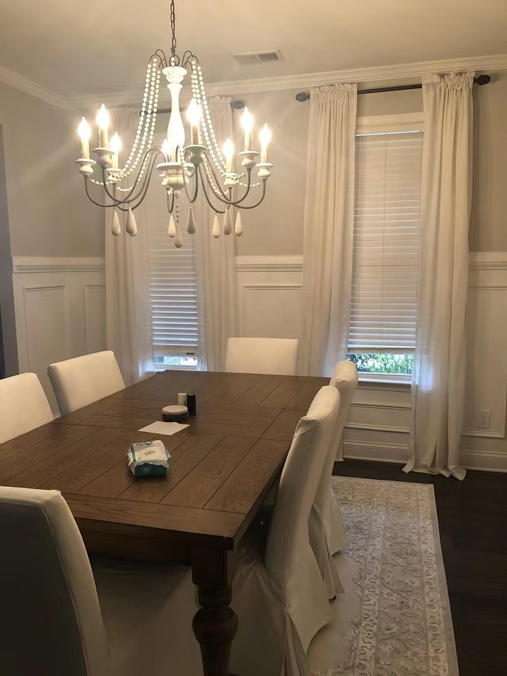 Candle Style Beaded Chandelier - Lumpaz