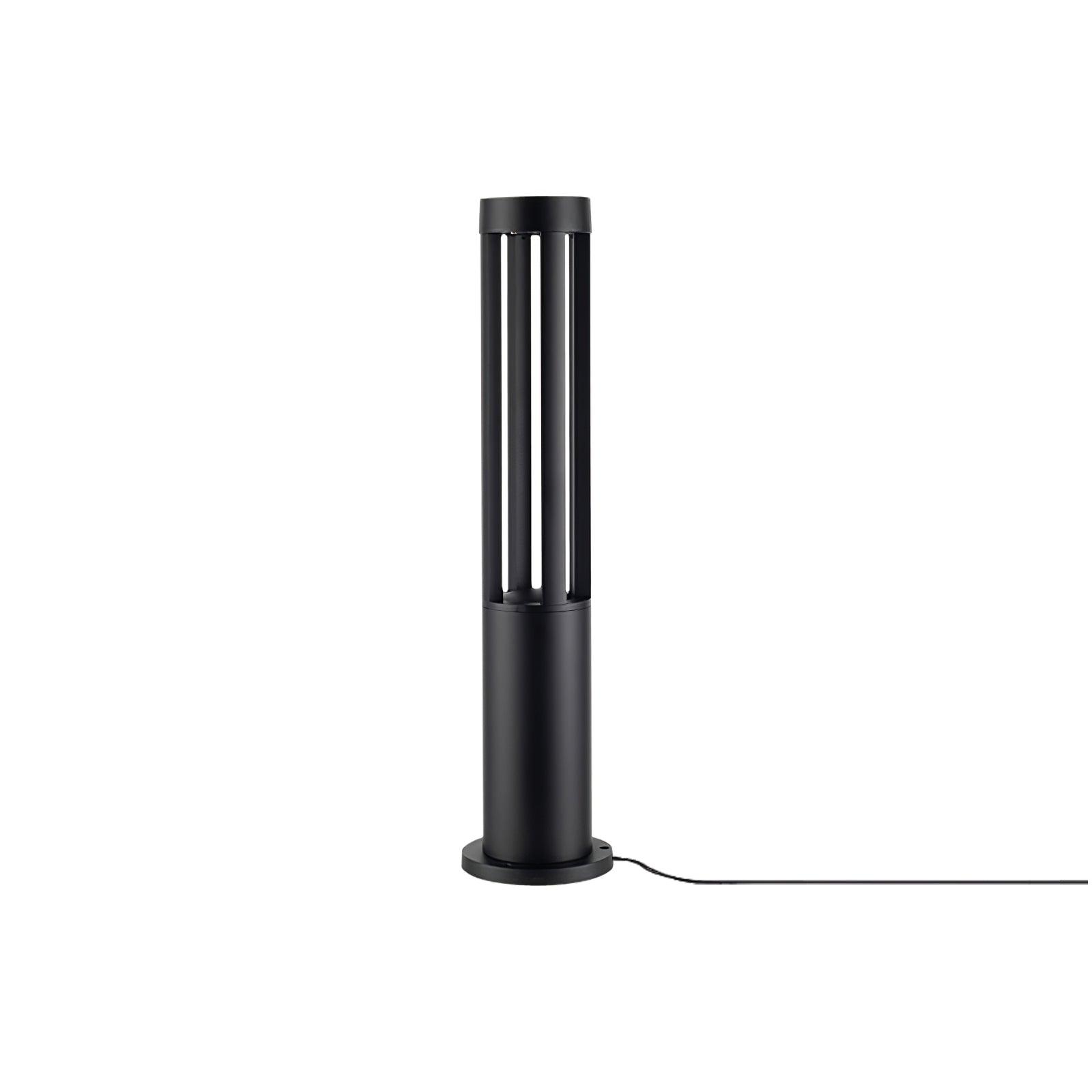 Black Cylindrical Garden Outdoor Light - Lumpaz