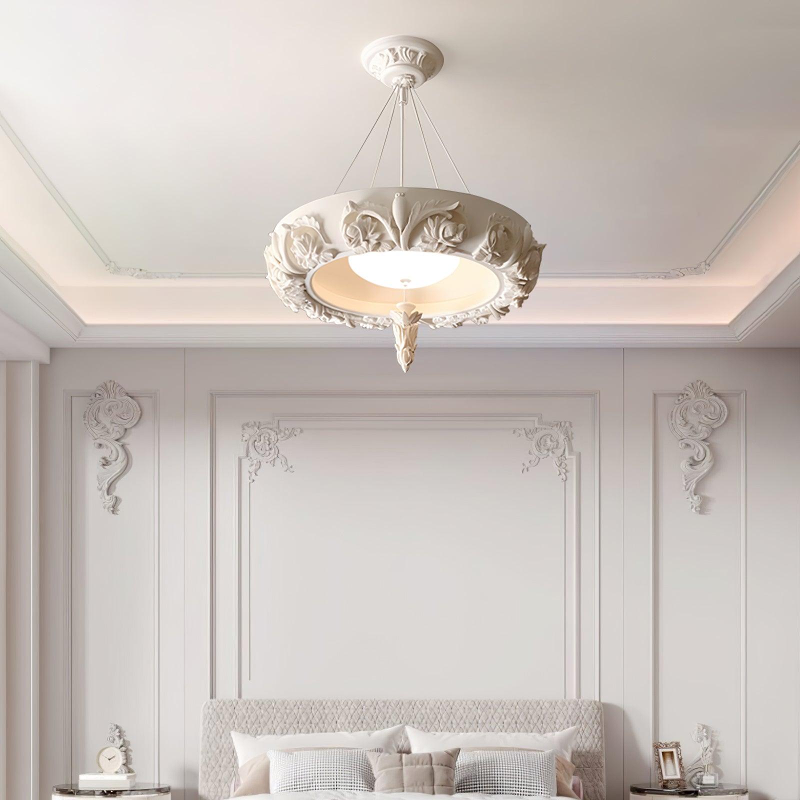 Artistic Carved Plaster Chandelier - Lumpaz