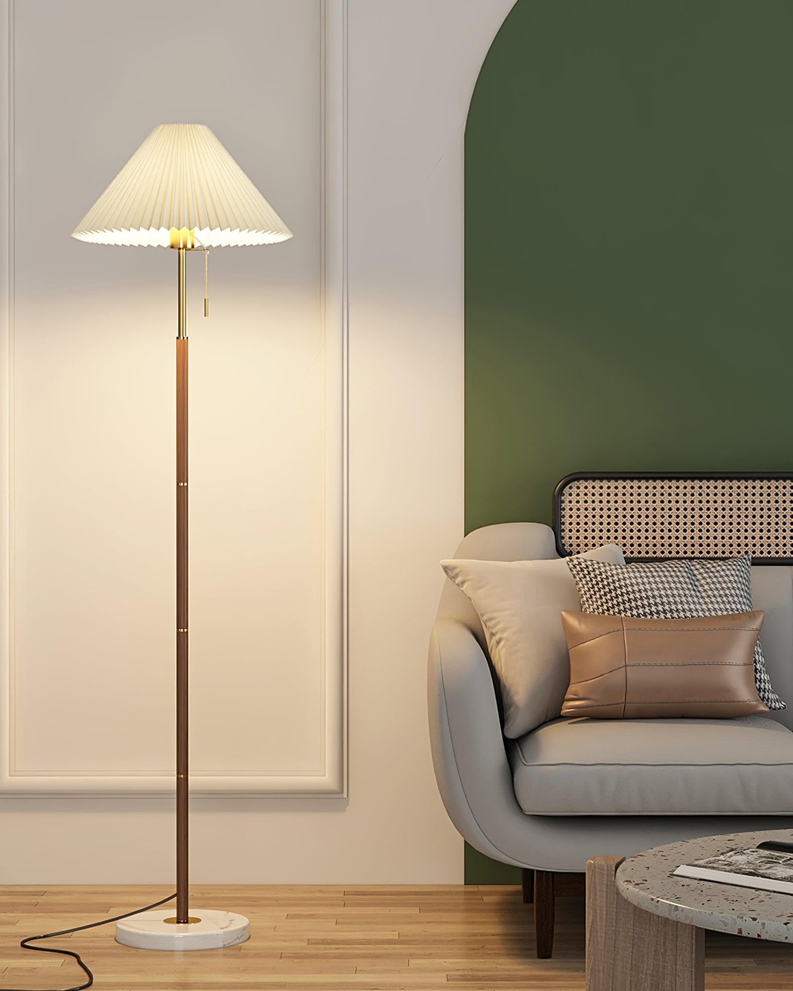 Vintage Pleated Floor Lamp - Lumpaz