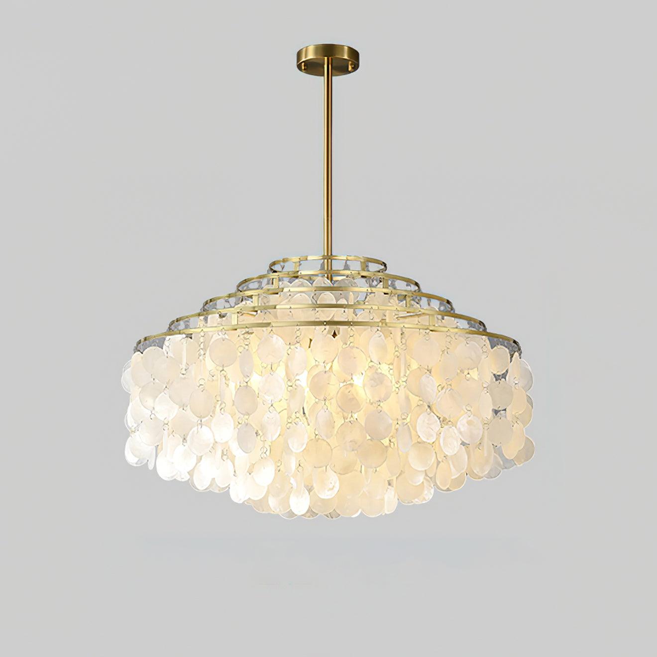 Round Shell Chandelier B - Lumpaz