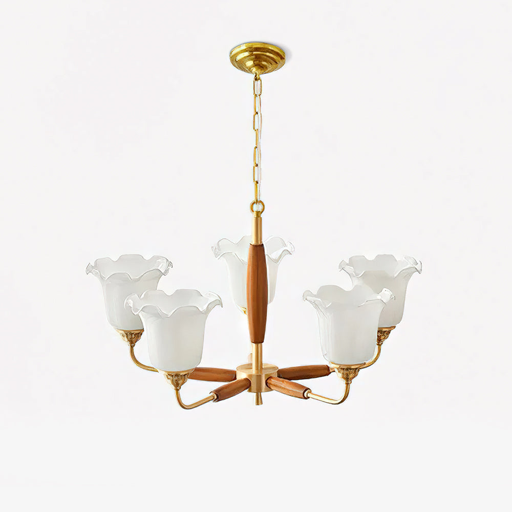 Trumpet Flower Glass Chandelier - Lumpaz