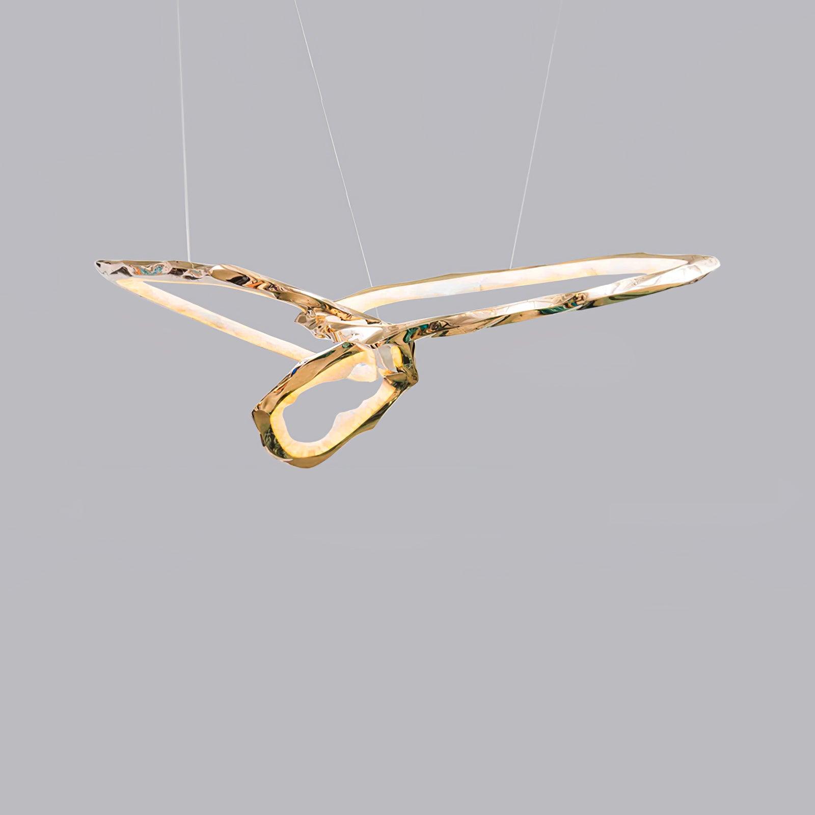 Cloud Rings Series Brass Chandelier - Lumpaz