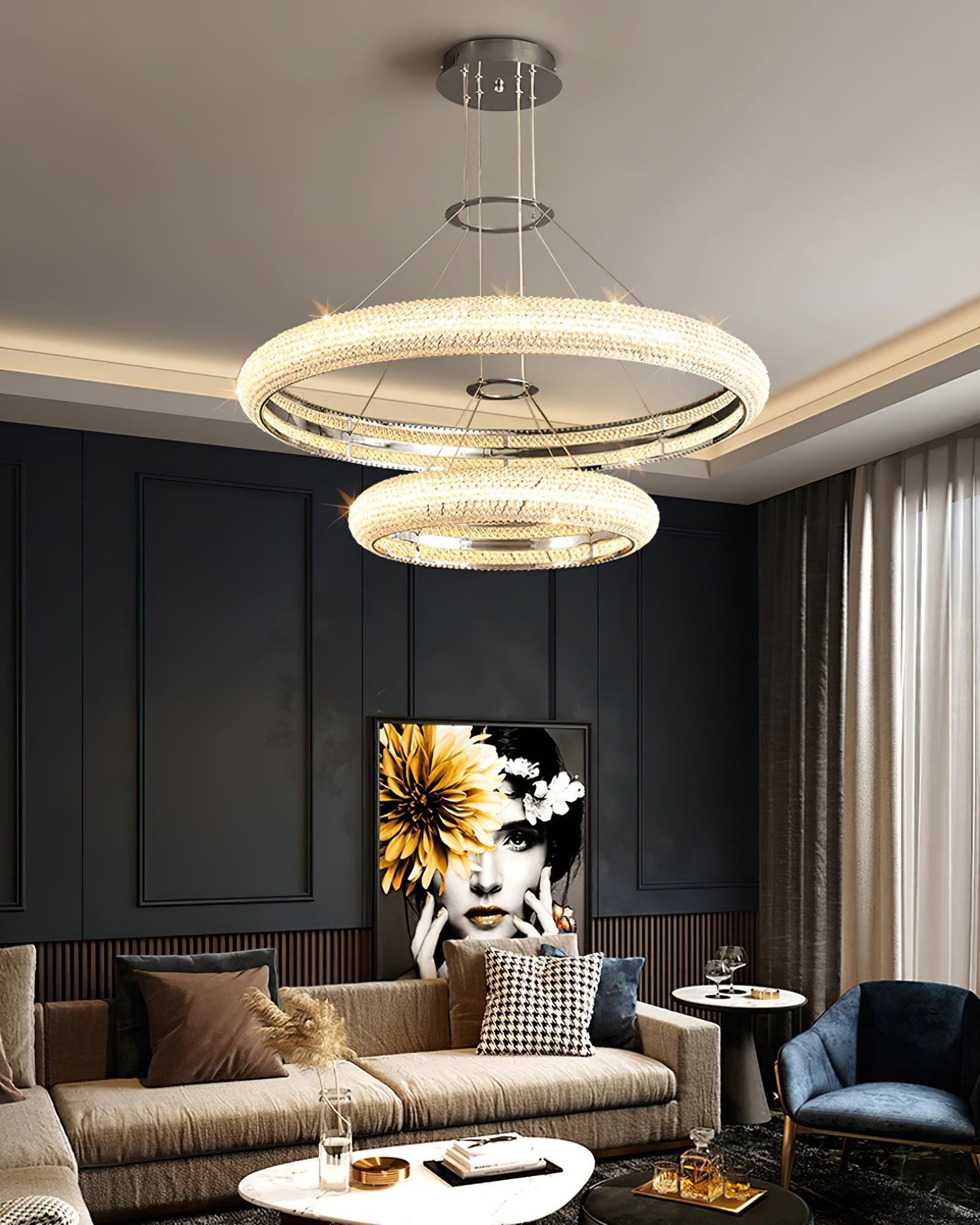 Asscher Ring Chandelier - Lumpaz