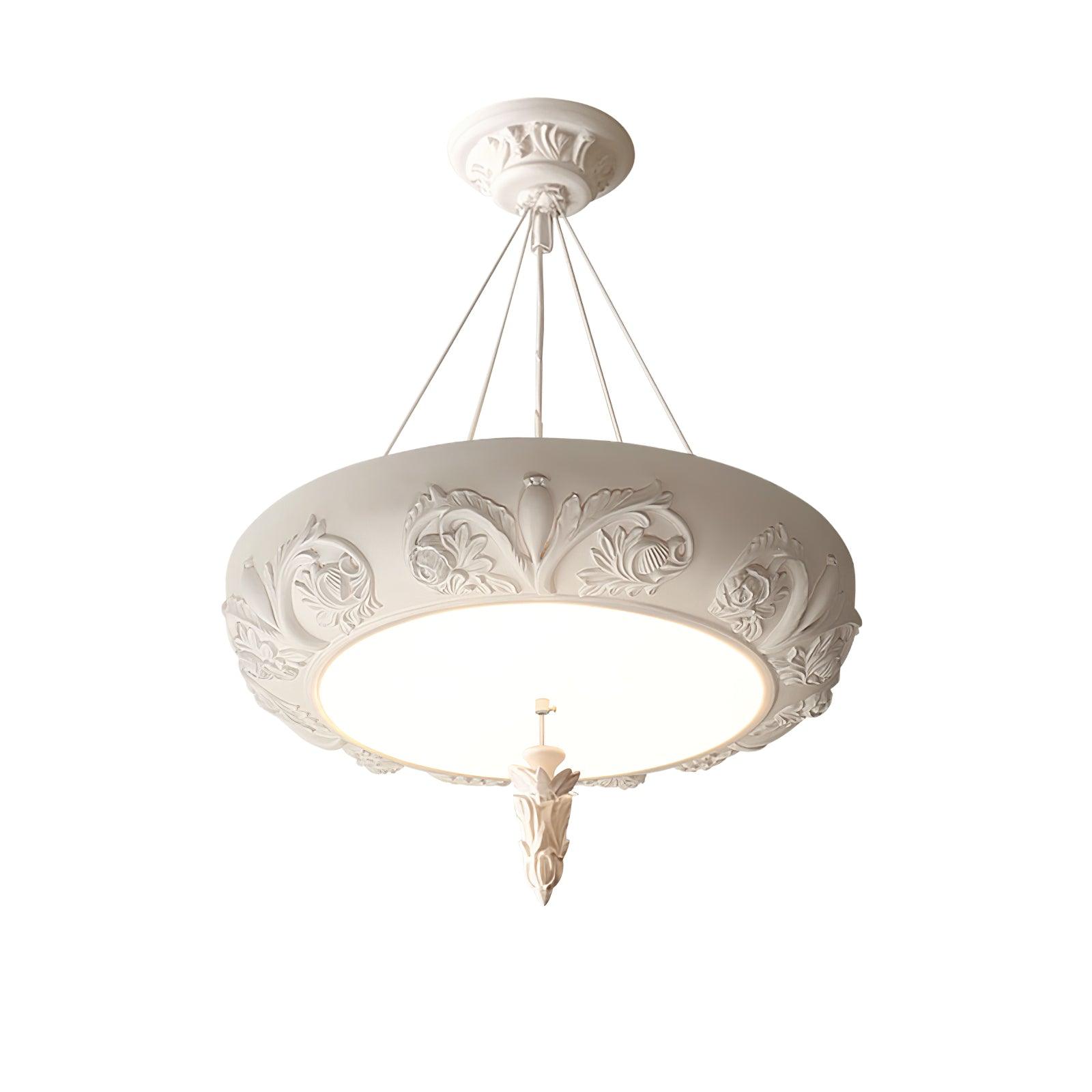 Artistic Carved Plaster Chandelier - Lumpaz