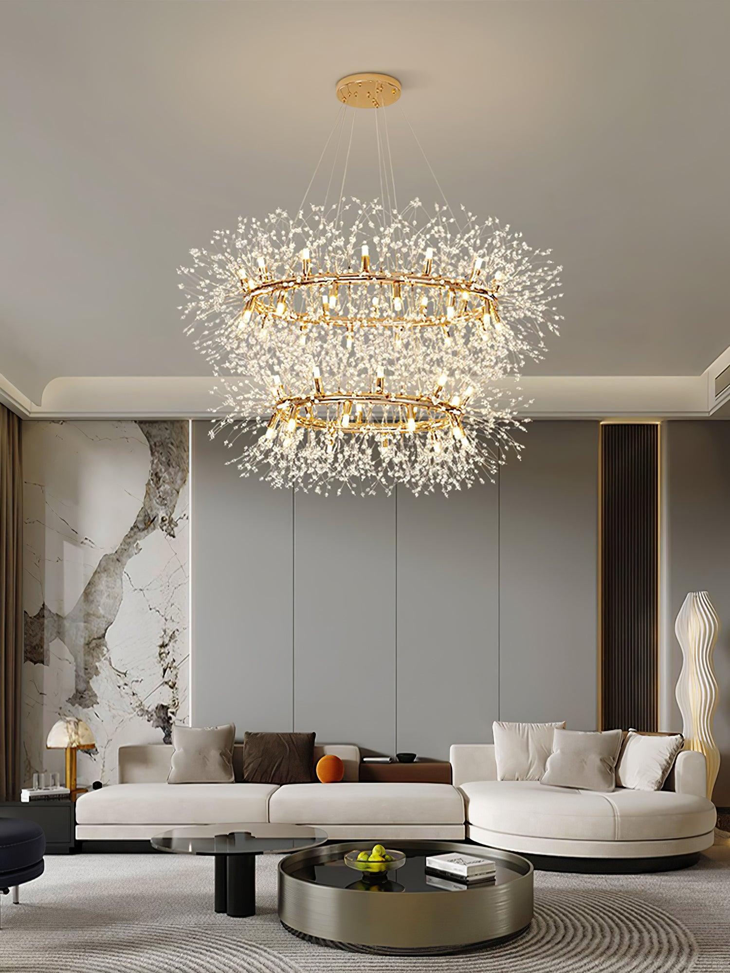 Dandelion Round Chandelier - Lumpaz