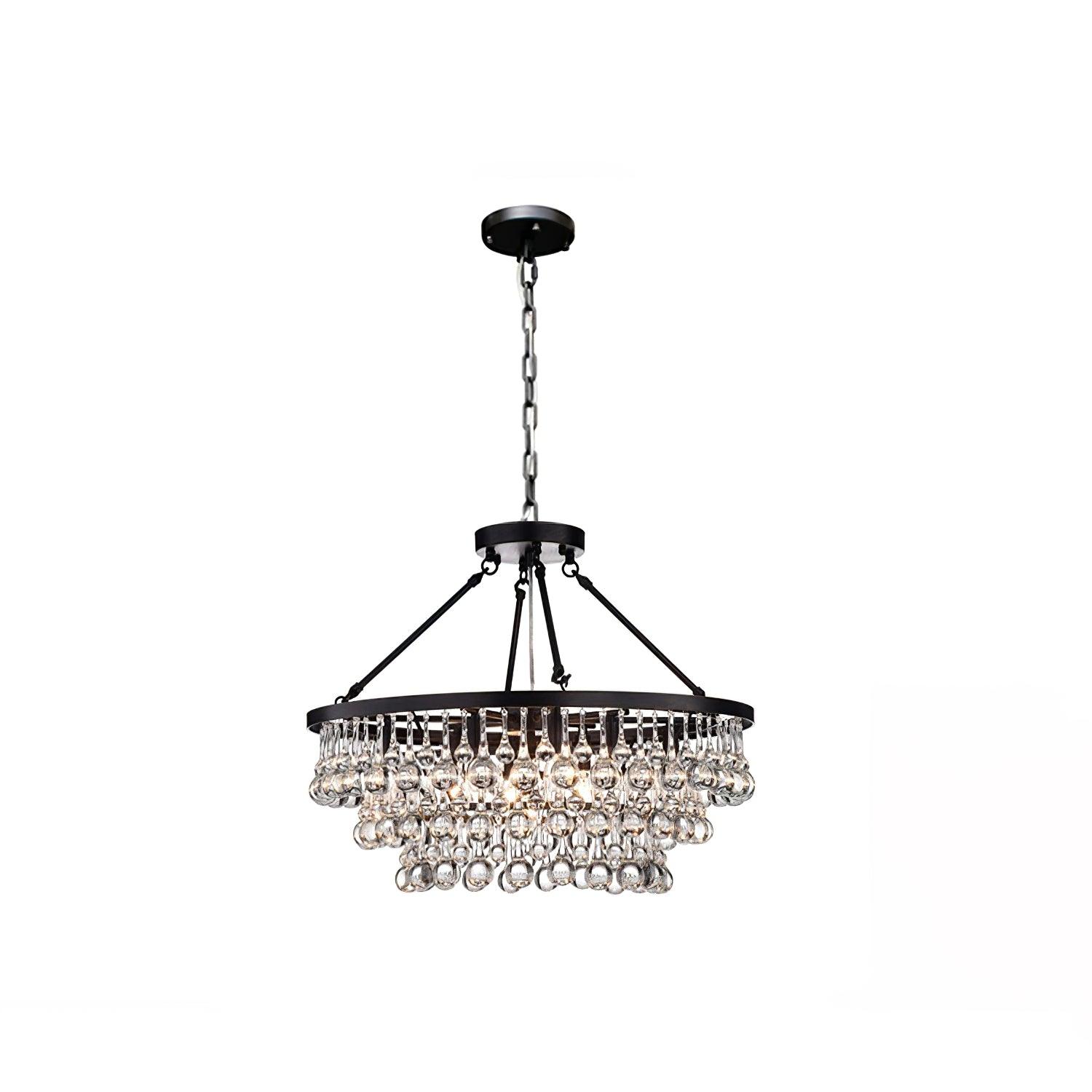 Unique Tiered Crystal Chandelier - Lumpaz