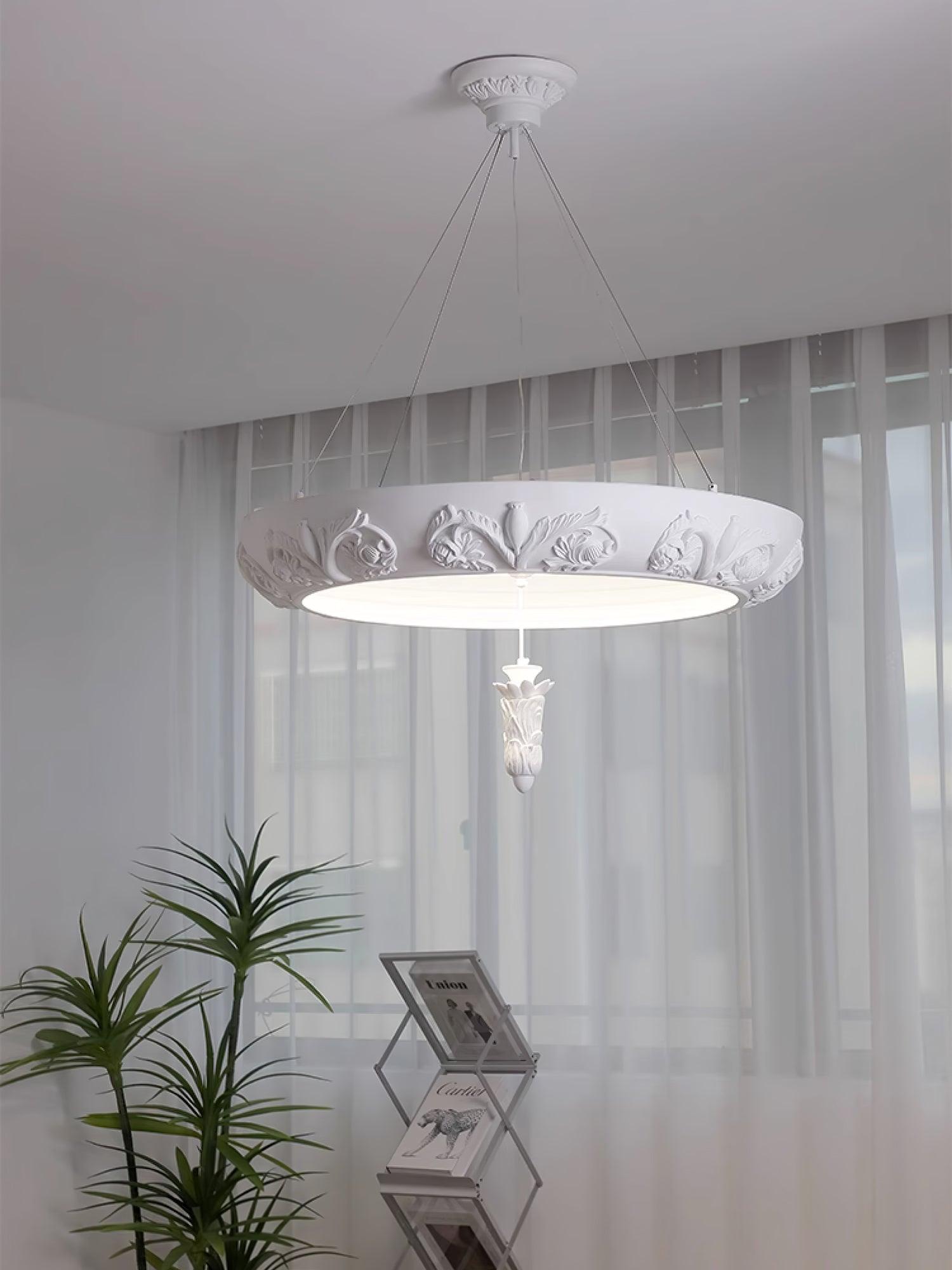 Artistic Carved Plaster Chandelier - Lumpaz