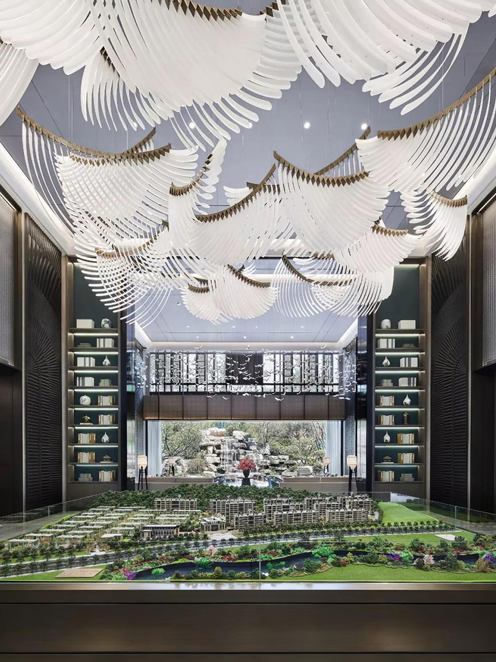 Tiered Palmette Chandelier - Lumpaz