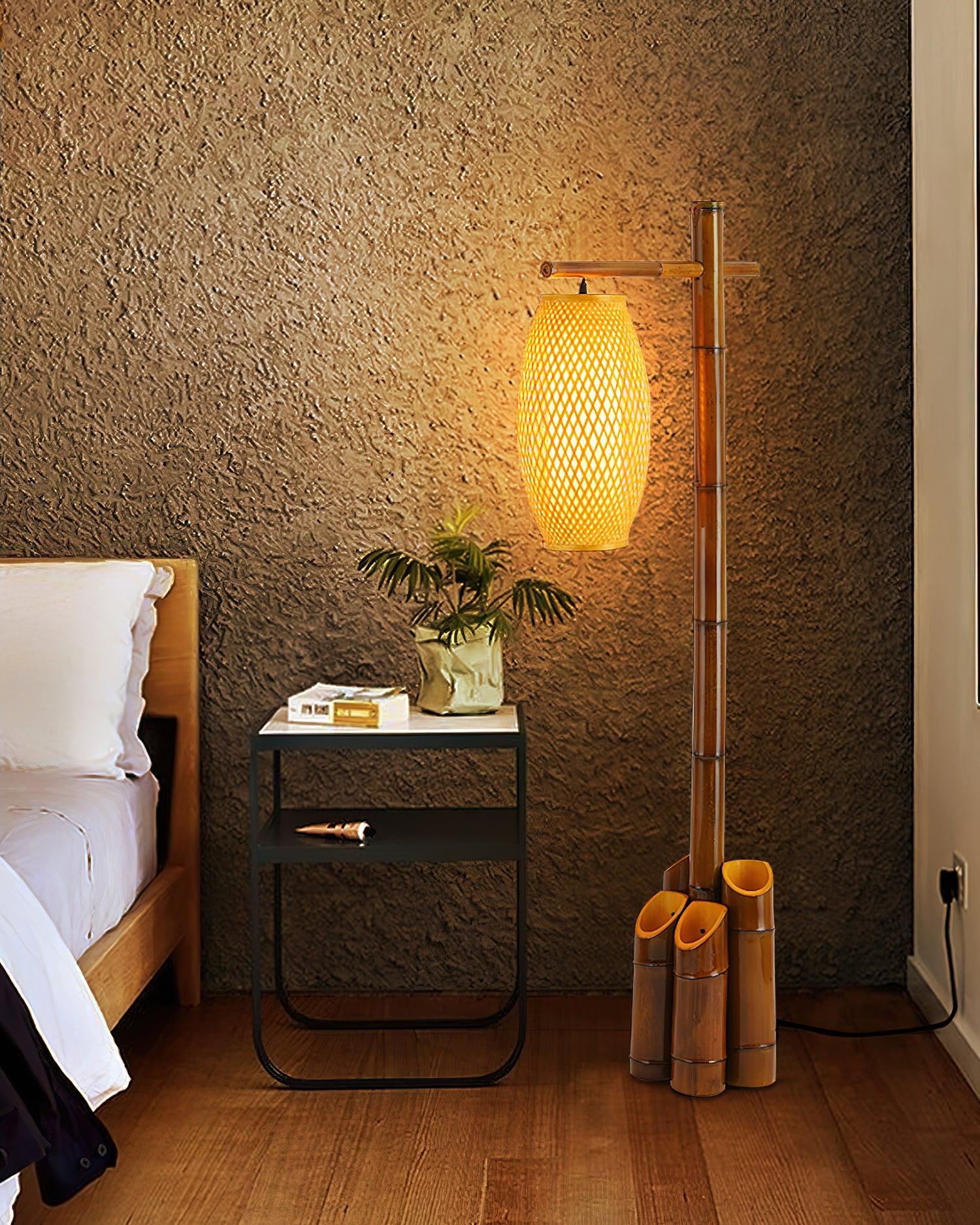 Zen Bamboo Tube Floor Lamp - Lumpaz