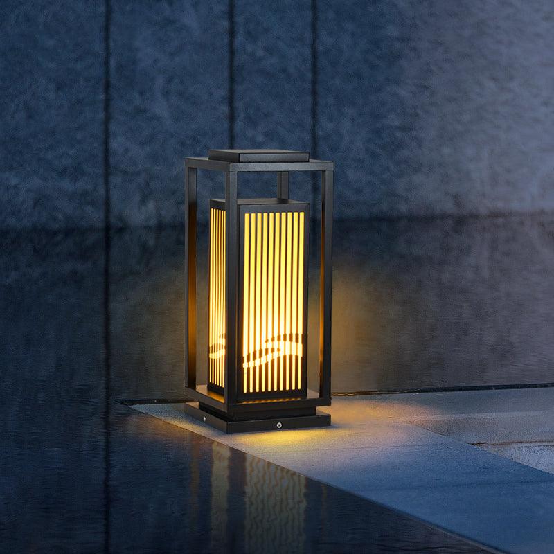 Modern Square Cage Garden Light - Lumpaz