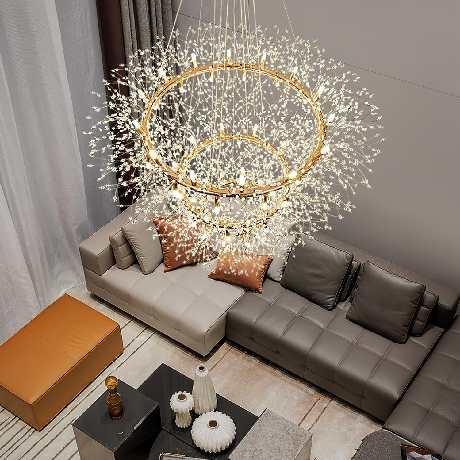 Dandelion Round Chandelier - Lumpaz